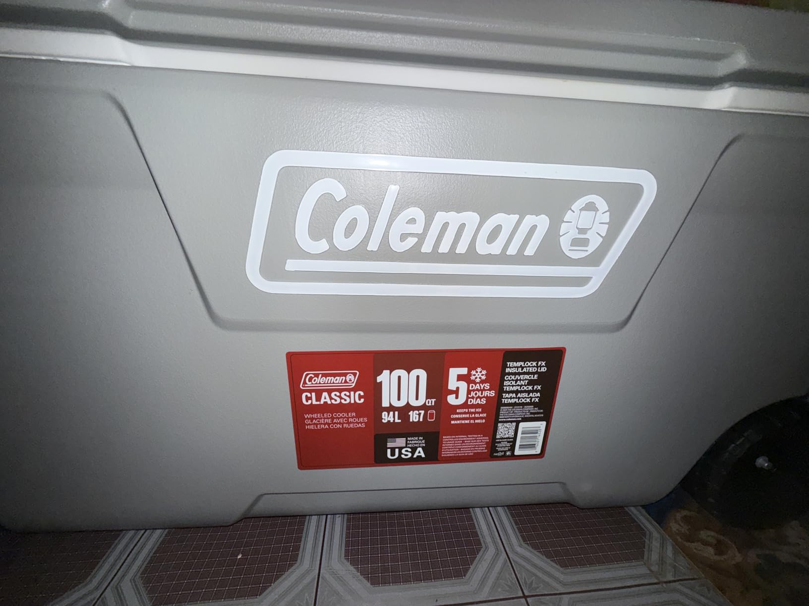 Coleman Classic Series Insulated Portable Rolling Cooler with Wheels, 100-Quart customer photo 2