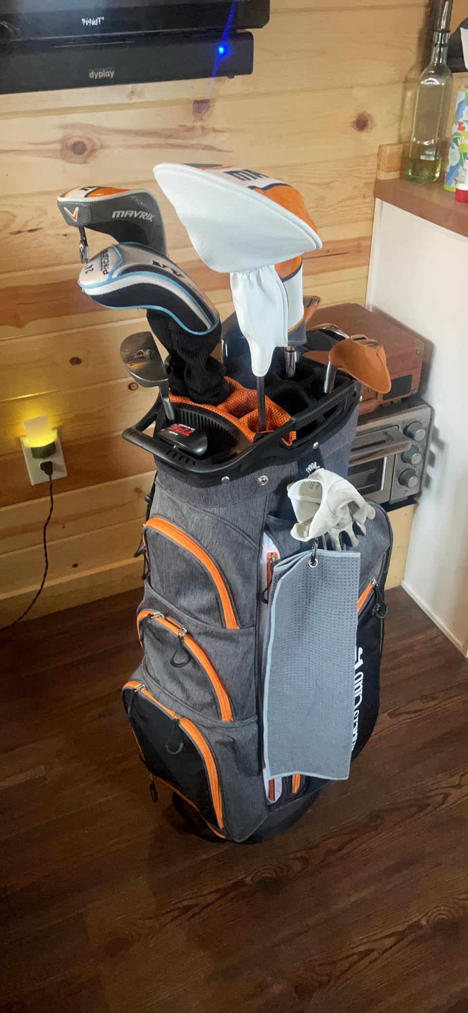 Founders Club Franklin Golf Push Cart Bag - Riding Cart Bag - Full Bag Rain Cover - 15 Way Full Length Divider customer photo 2