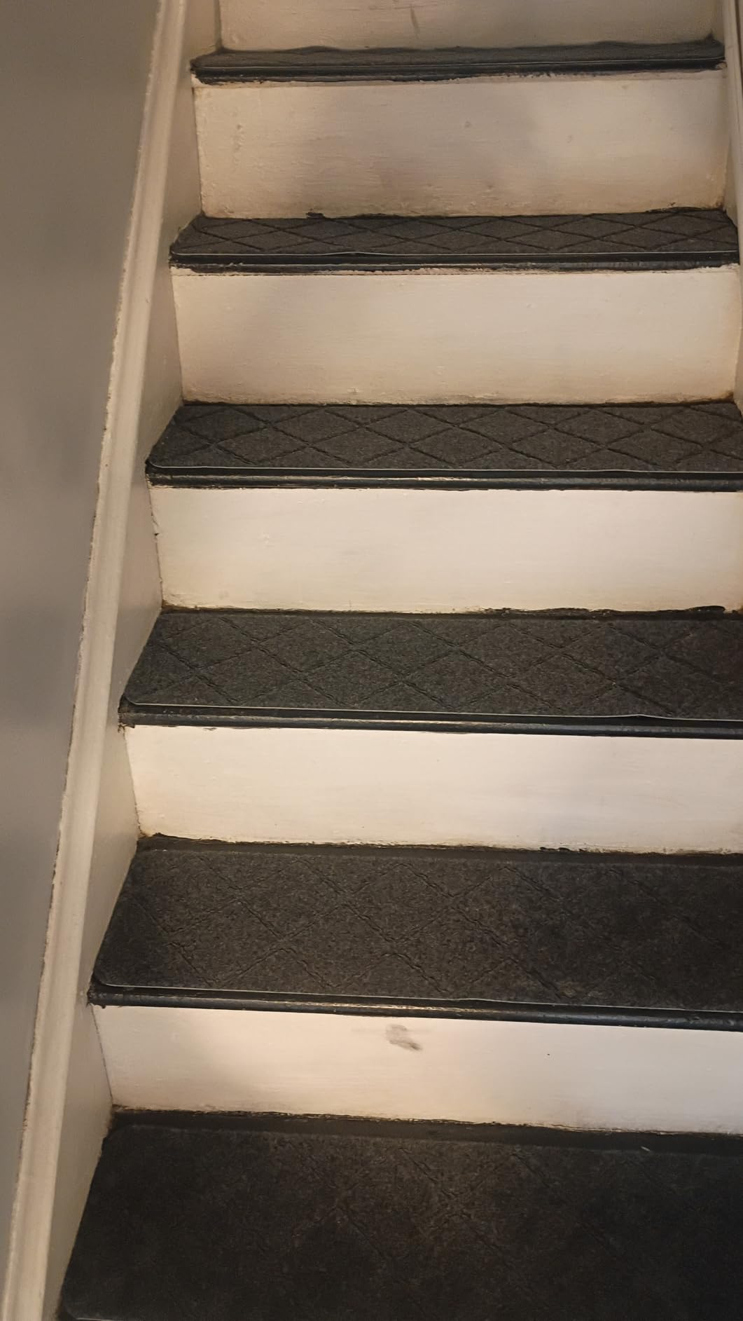 RIOLAND Stair Treads Carpet Non-Slip Indoor 15 PCS Wood Stair Treads Rugs Anti Moving Modern Stair Runners Safety for Kids Dogs, 8