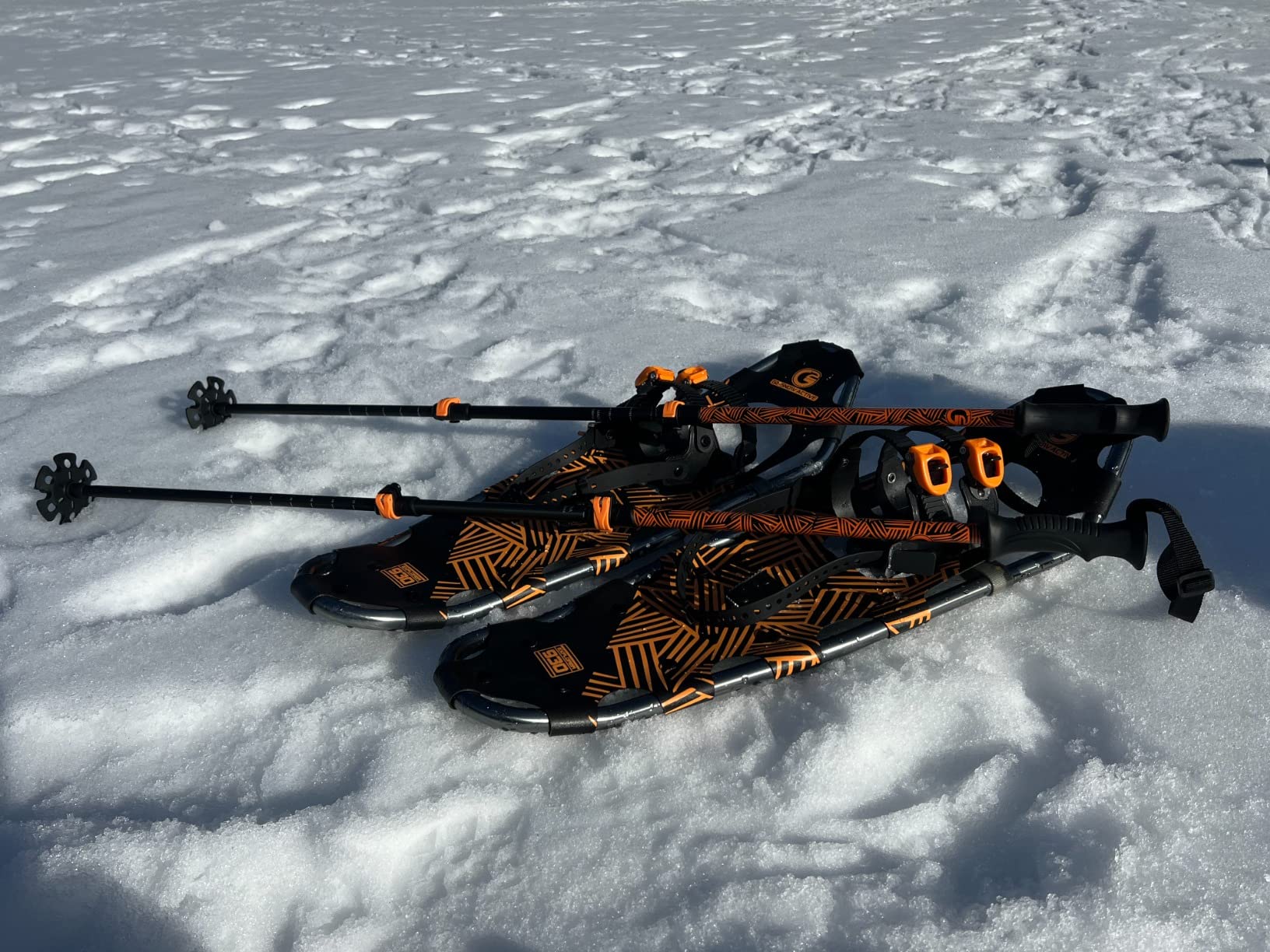 G2 21/25/30 Inches Light Weight Snowshoes for Women Men Youth, Set with Trekking Poles, Tote Bag, Gaiters, Special Fast Ratchet Binding customer photo 1