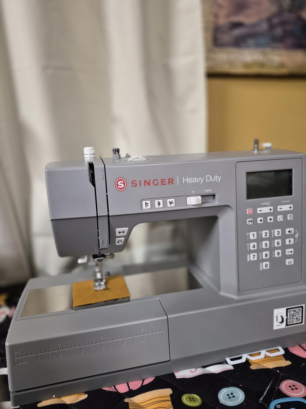 SINGER Heavy Duty 6800C Computerized Sewing Machine | Strong Motor with Enhanced Piercing Power, 586 Stitch Applications, LCD Screen, Full Metal Frame, 1-step Buttonhole customer photo 2