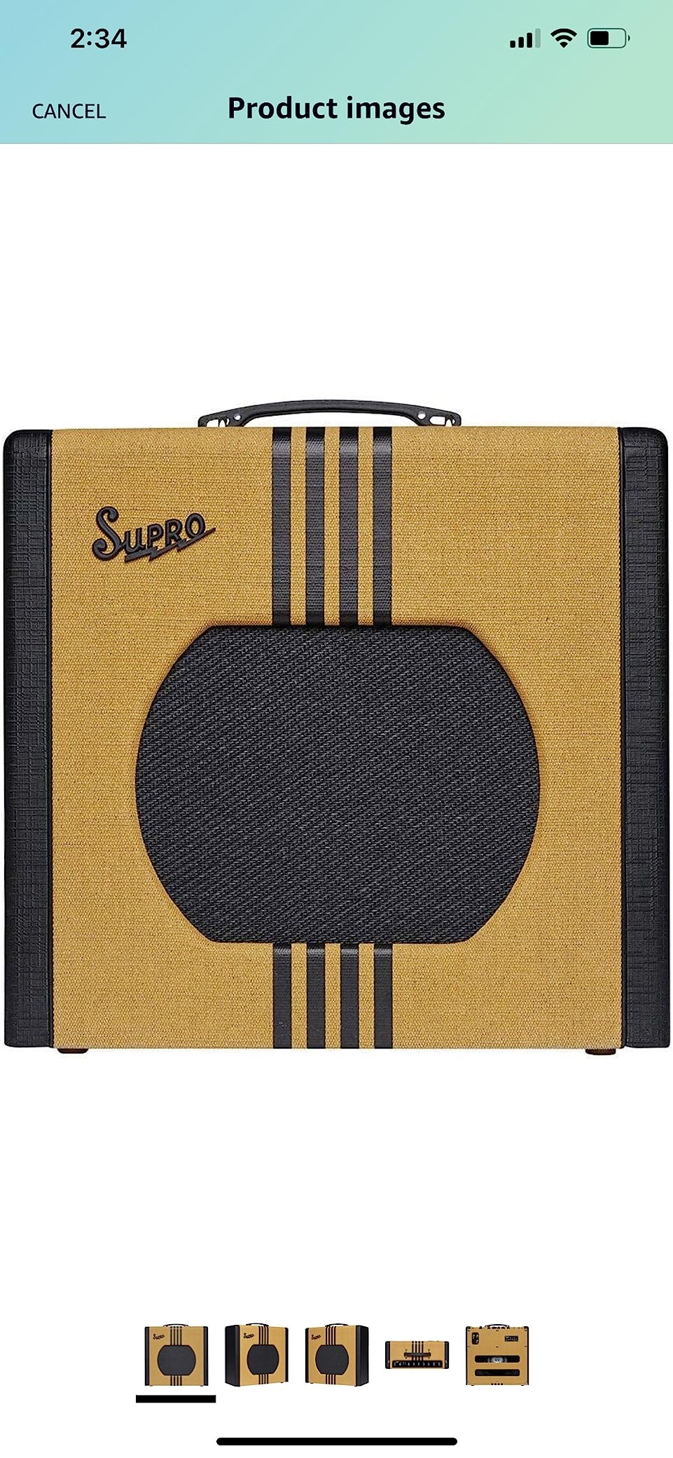 Supro 1822RTB Delta King 12 15W Tube Guitar Combo Amp (Tweed and Black) customer photo 1