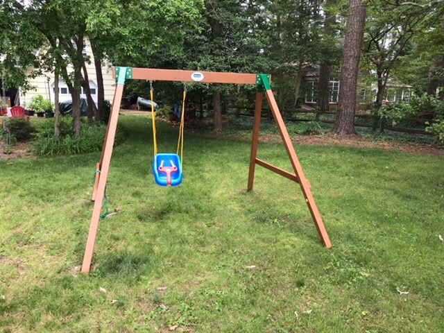 Backyard Discovery Durango Cedar Wood Swing Set Kit with Classic A-Frame, Two Belt Swings, Pinch-Free Ropes, Easy Assembly, Heavy-Duty, Lumber and Hardware Included, Outdoor Playset, Ages 3-10 customer photo 2