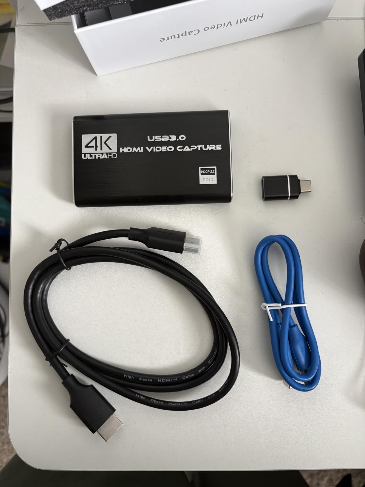 Capture Card Nintendo Switch, 4K HDMI Video Capture Card, 1080P 60FPS, HDMI to USB 3.0 Capture Card for Streaming Work with Camera/Xbox/PS4/PS5/PC/OBS customer photo 1
