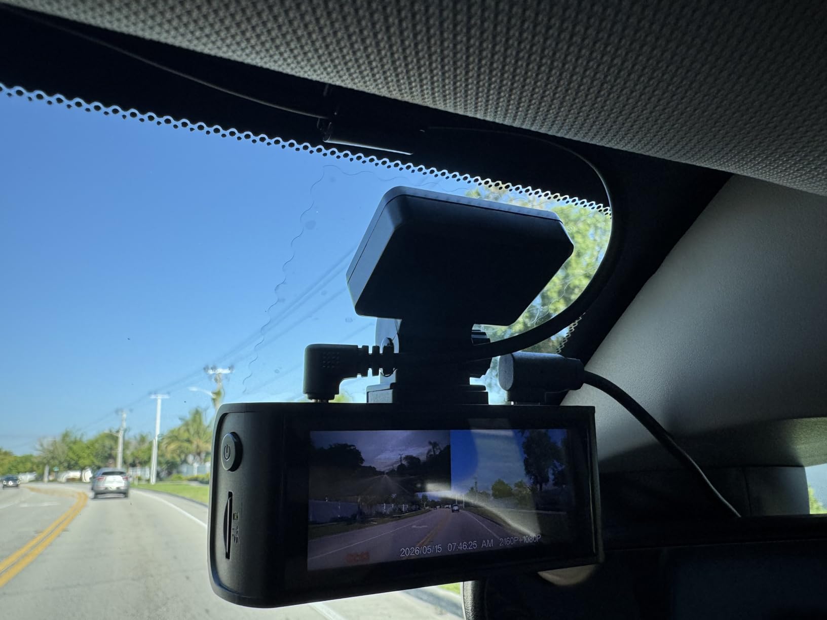 REDTIGER 4K Dash Cam Front Rear, STARVIS 2 Sensor, Free Card Included, 5.8GHz WiFi-20MB/s Fast Download, Dash Camera for Cars with GPS, WDR Night Vision, 170° Wide Angle, 24H Parking Mode (F7NP) customer photo 2