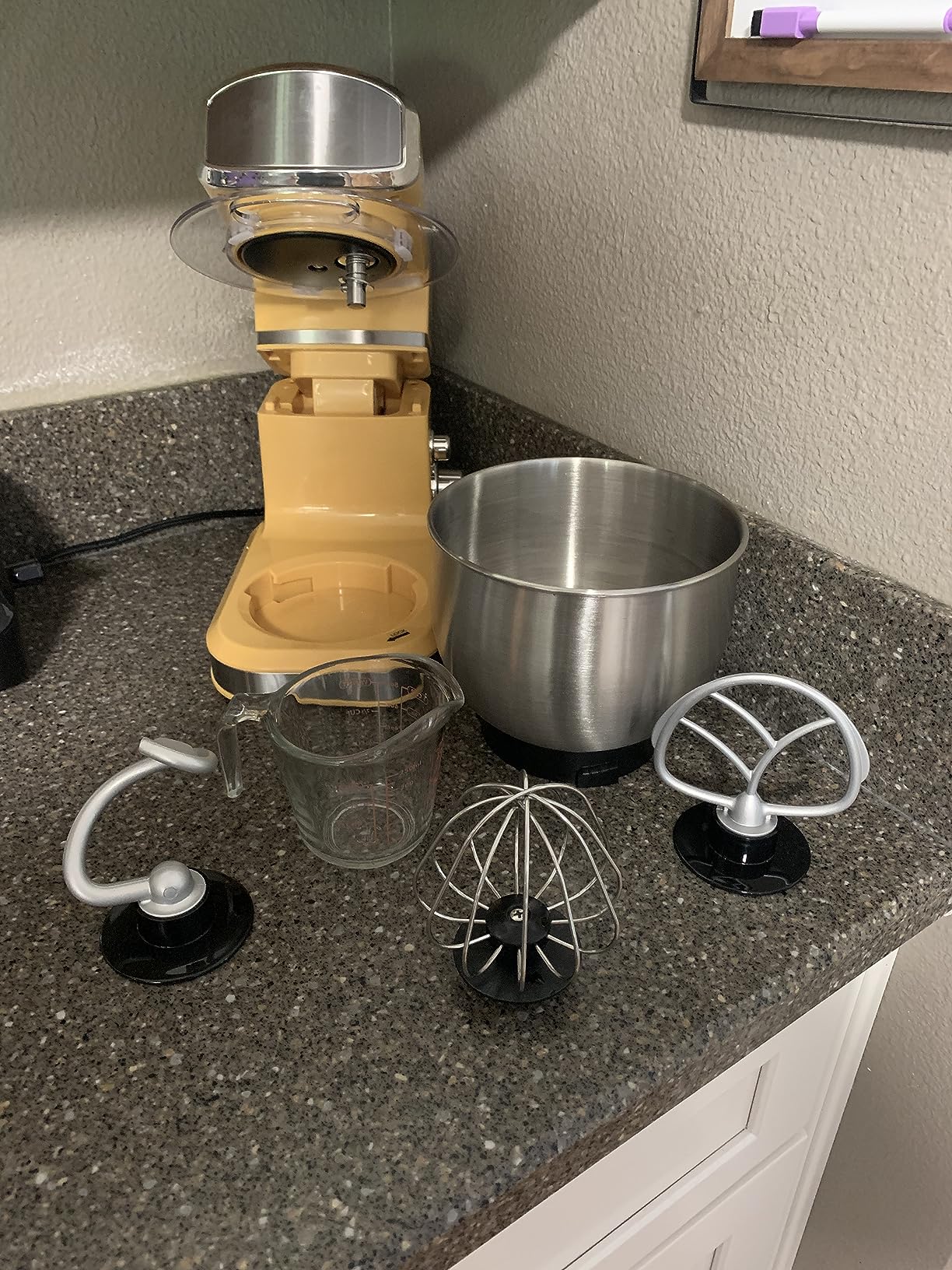 Kitchen in the box Stand Mixer,3.2Qt Small Electric Food Mixer,6 Speeds Portable Lightweight Kitchen Mixer for Daily Use with Egg Whisk,Dough Hook,Flat Beater customer photo 1