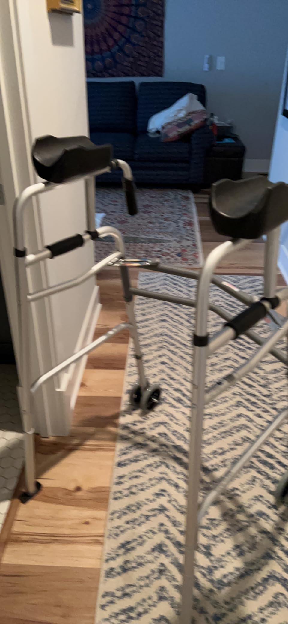 Medline Upright Walker with 5