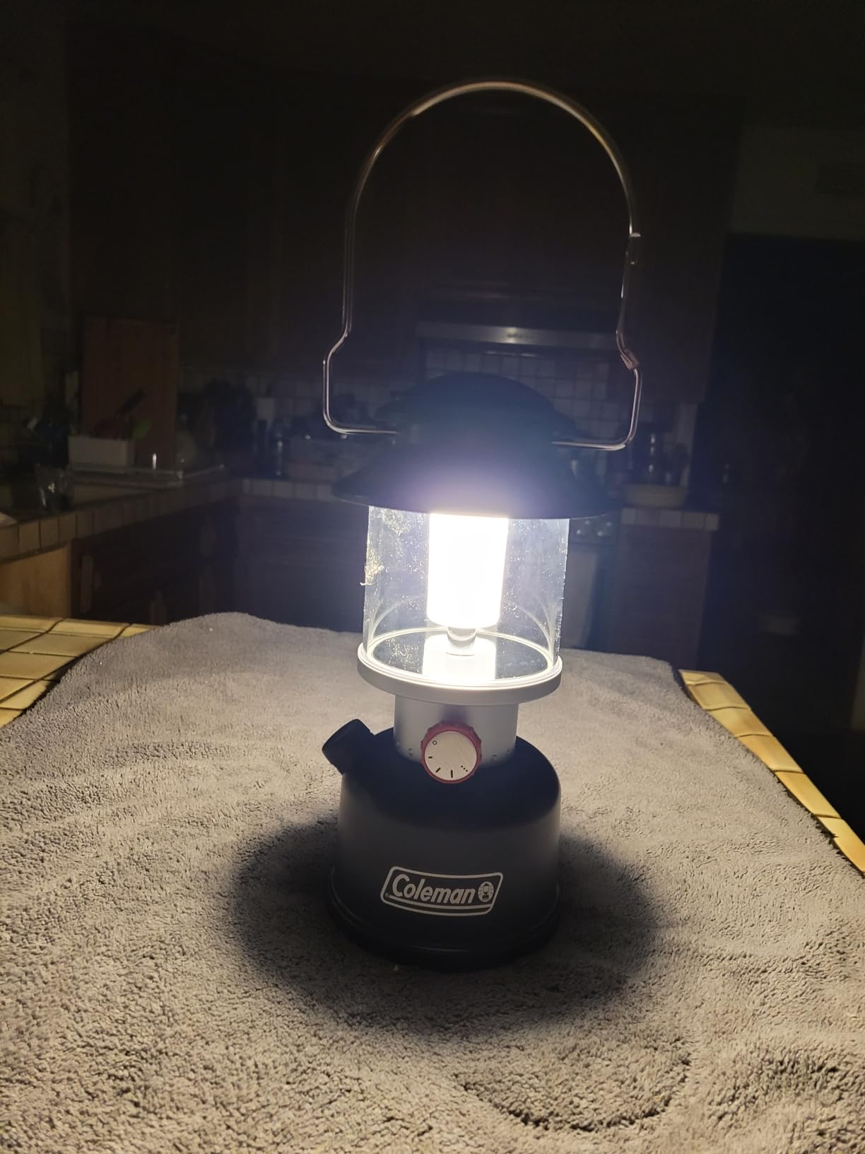 Coleman Classic Rechargeable LED Lantern, Impact & Water-Resistant Lantern with Carabiner Handle & Charging Ports, Great for Camping, Power Outage, Emergencies, & More customer photo 2