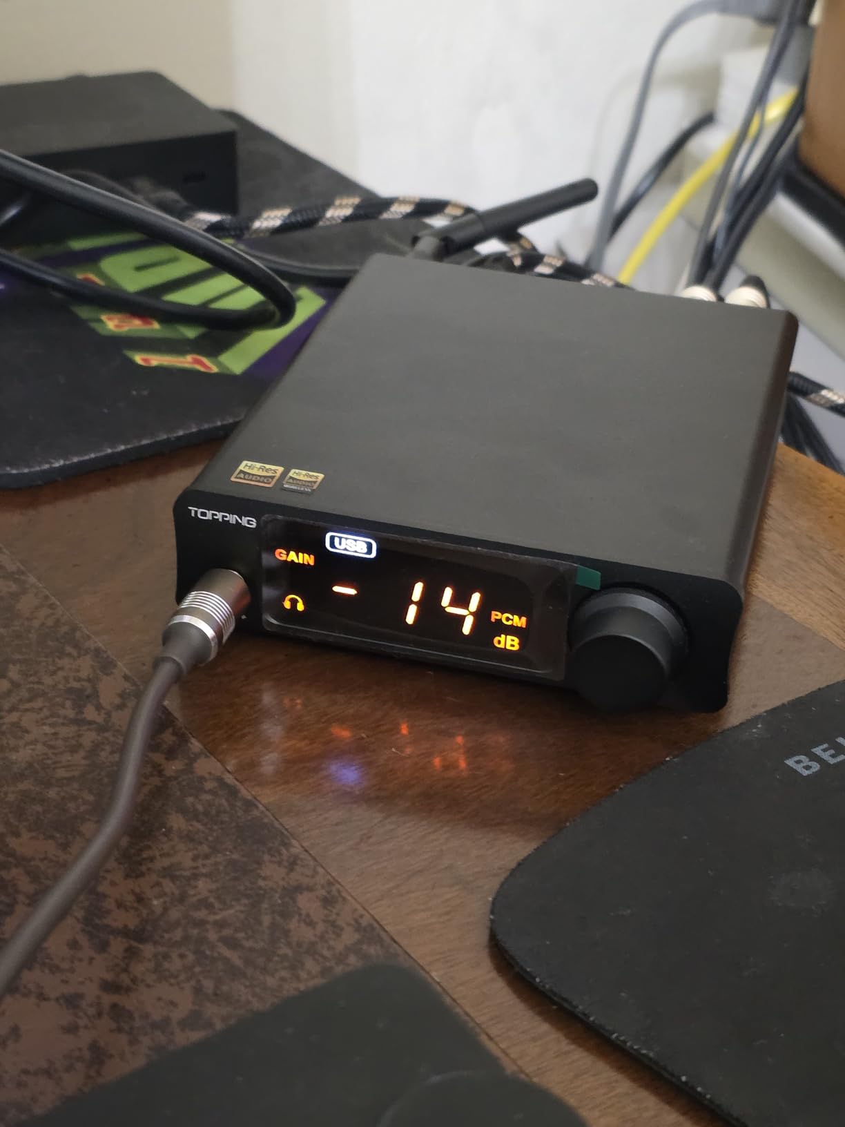 Topping DX3pro+ LDAC Headphone Amplifier - ES9038Q2M XU208 NFCA Bluetooth5.0 Audio Decoder USB/Opt/Coax DAC AMP Pre Amplifier with Remote Control customer photo 2