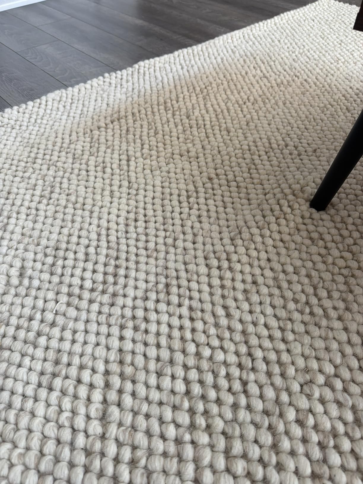 SAFAVIEH Area Rug 5x8 - Natura Collection - Beige & Ivory, Handmade Wool Blend, Textured Design, Ideal for Living Room, Bedroom, Dining Space (NAT425B) customer photo 2