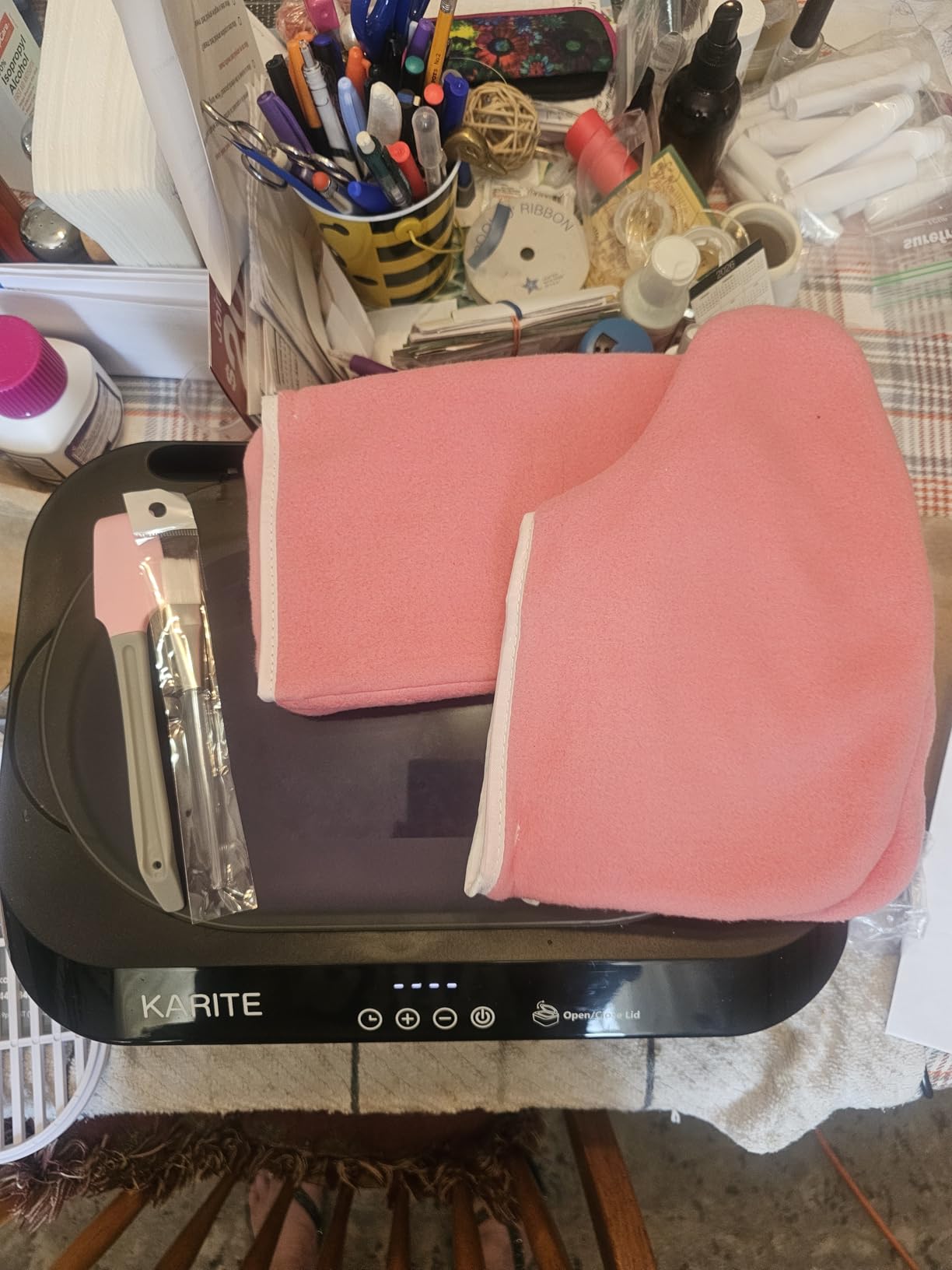KARITE Paraffin Wax Machine for Hands and Feet with Auto Open Lid - 4500ml Paraffin Warmer with Precision Temperature Control and 8 Pack Refills customer photo 2
