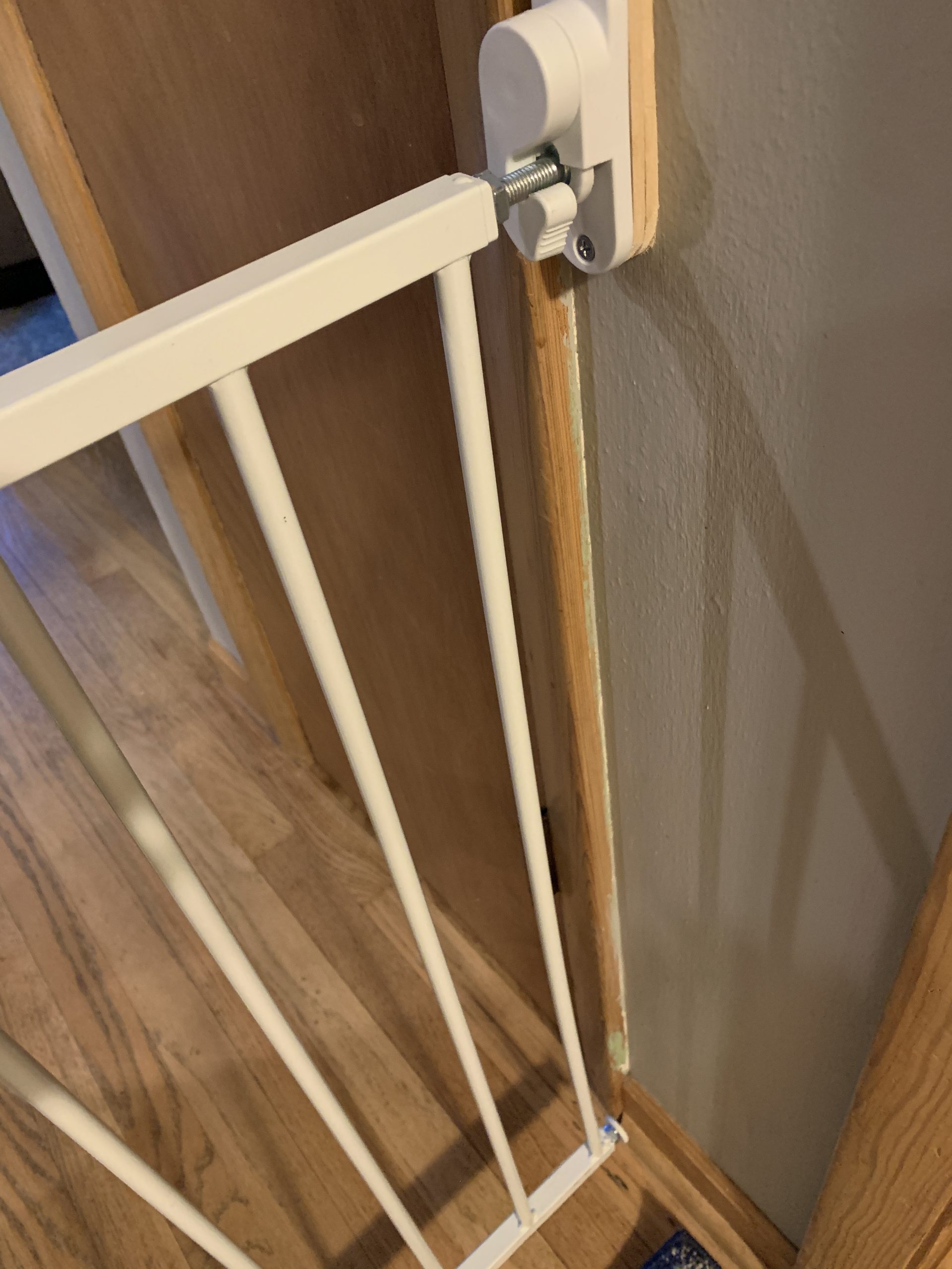 Regalo 2-in-1 Extra Tall Easy Swing Stairway and Hallway Walk Through Baby Gate, White, 24