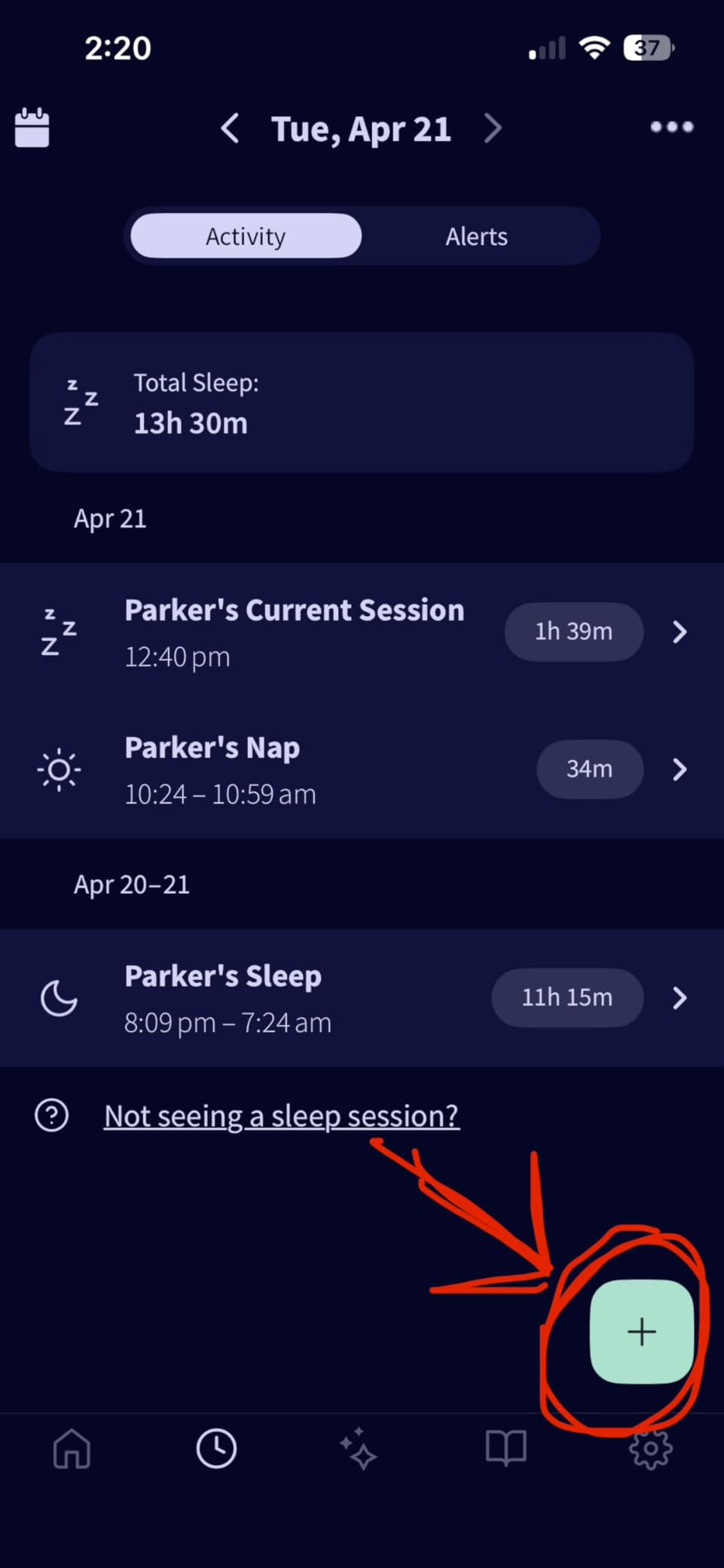 Owlet Dream Sock - Smart Wearable Baby Monitor, Infant SpO2 Monitor Tracks Heart Rate & Oxygen - Parents Receive Alerts, Sleep & Health Insights via App - Bedtime Blue customer photo 1