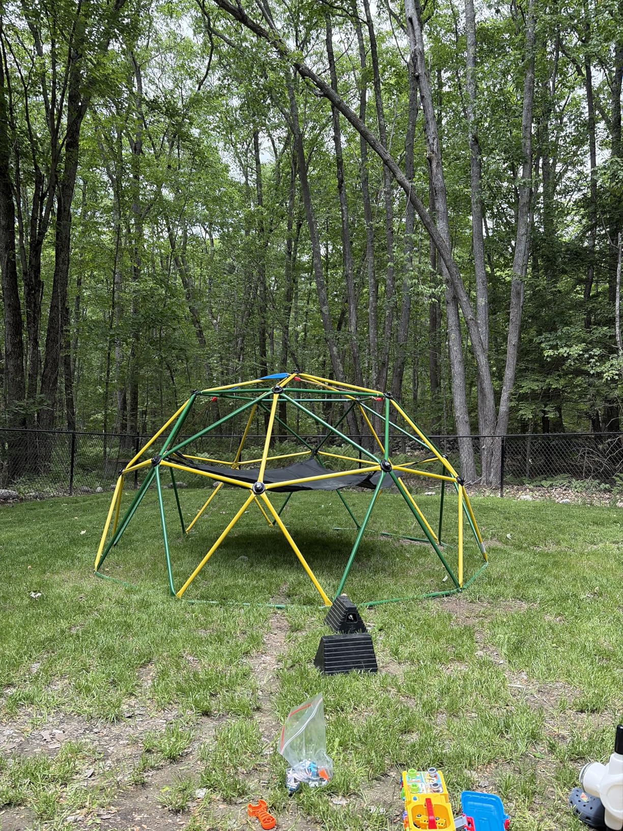 GIKPAL Climbing Dome, Upgraded 6FT Geometric Dome Climber with Climbing Grip for Kids Indoor Outdoor Play Equipment, Supports 600LBS Jungle Gym customer photo 1