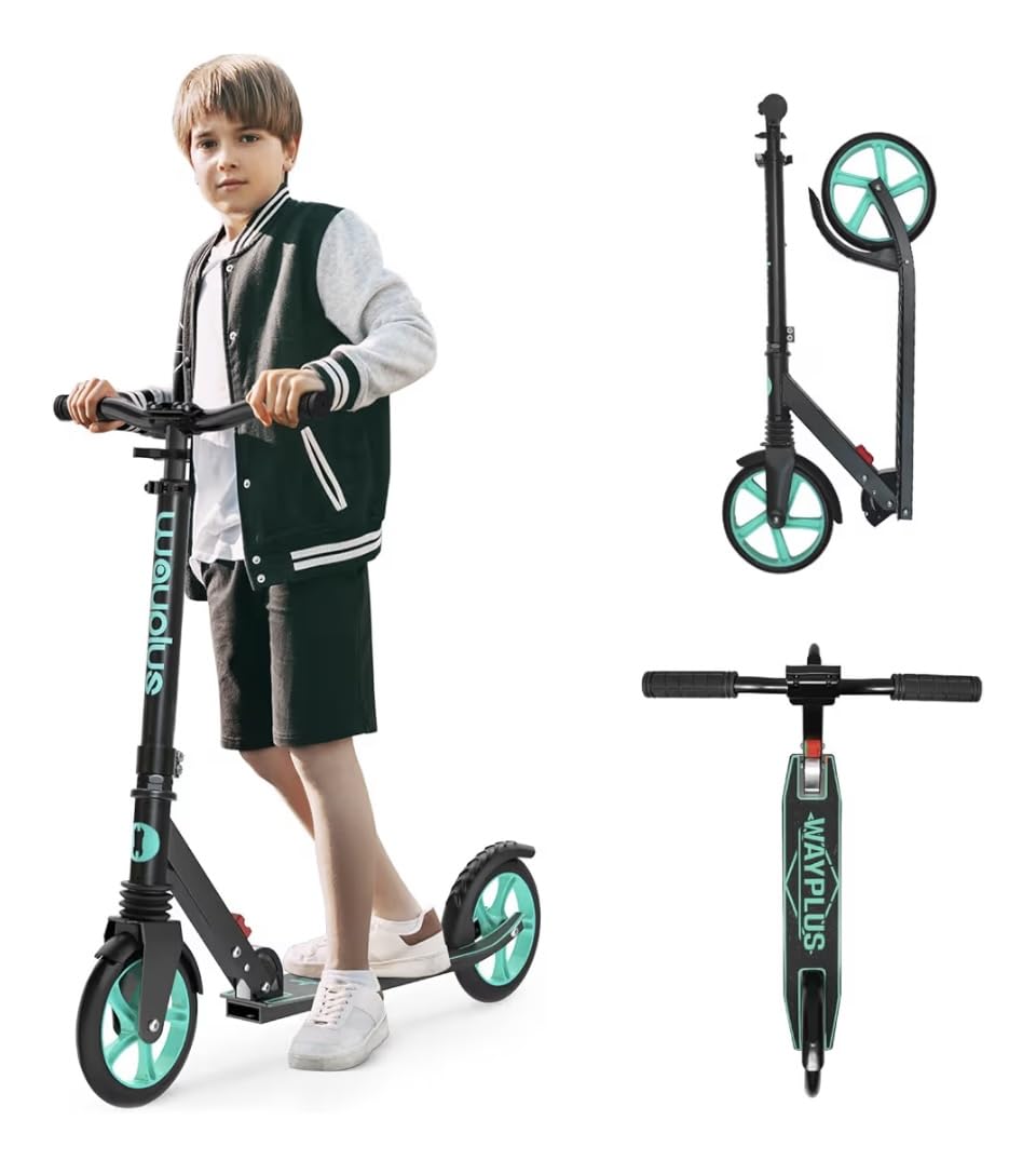 WAYPLUS KS1 Kick Scooter for Ages 6+, Kid, Teens & Adults. Max Load 240 LBS. Foldable, Lightweight, 8IN Big Wheels, ABEC9 Bearings customer photo 2