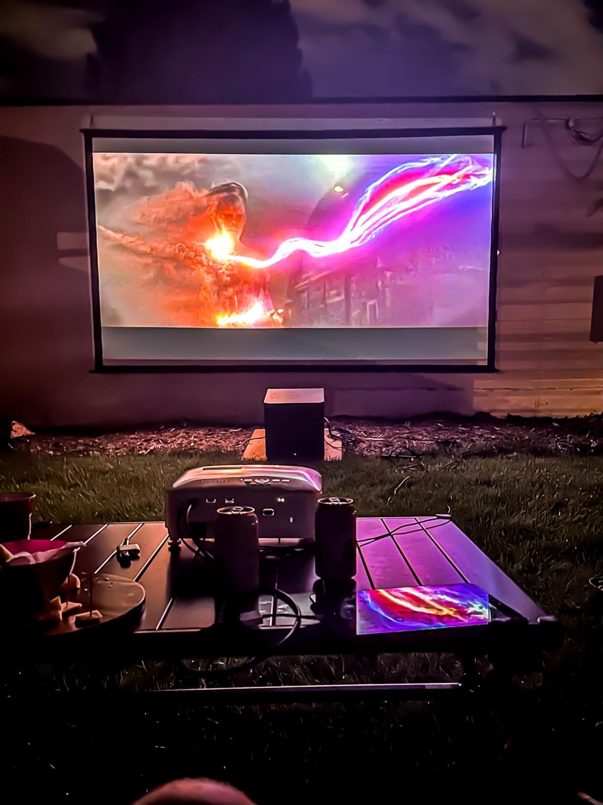 BenQ TH575 1080p Indoor Gaming Projector, 3800 LMS, 16.7ms Low Latency, Enhanced Game-Mode, High Contrast, Dual HDMI, 3D Ready, Auto Vertical Keystone, Standard Throw, 1.1x Zoom, 3 Year Warranty customer photo 2