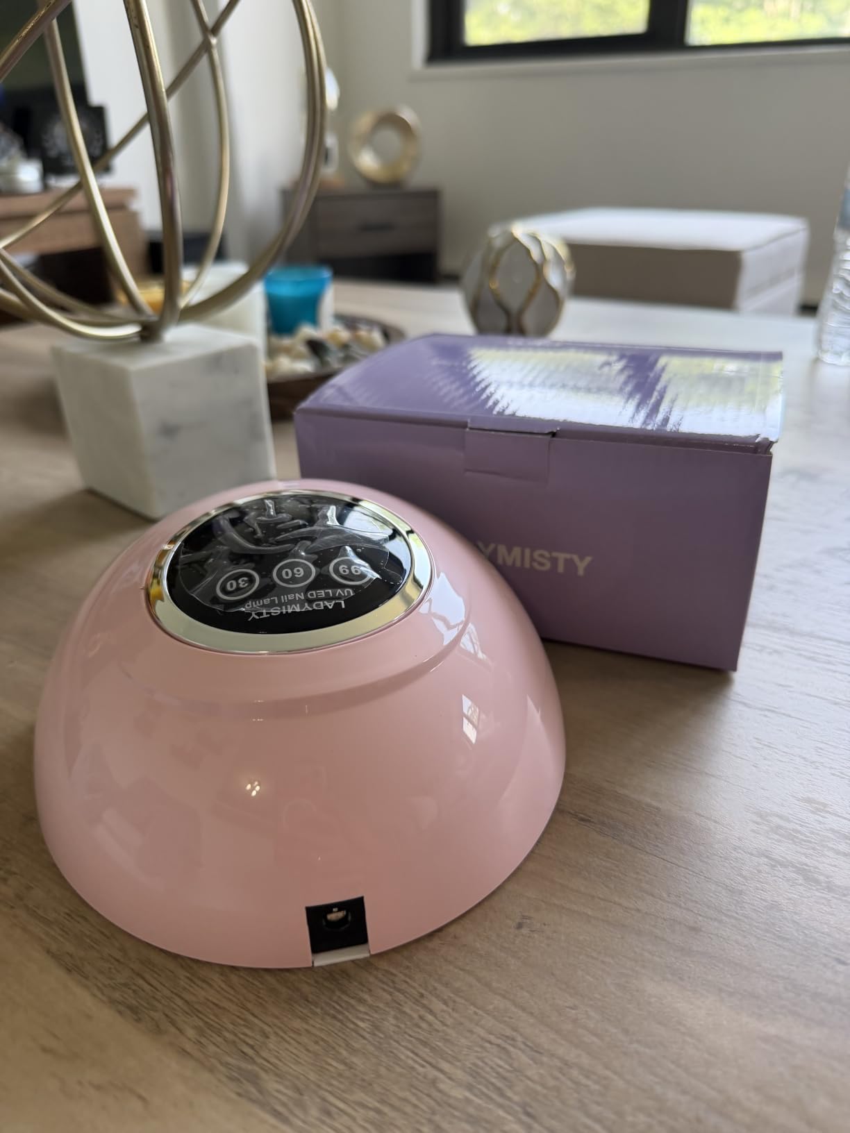 LadyMisty 72W UV LED Nail Lamp, 2026 New Upgrade UV Light for Gel Nails with 18 Beads, 3 Timer Nail Dryer, LCD Display, Auto Sensor, Professional Nail Lamps for Gel Polish - Best Gifts, White Lamp customer photo 1