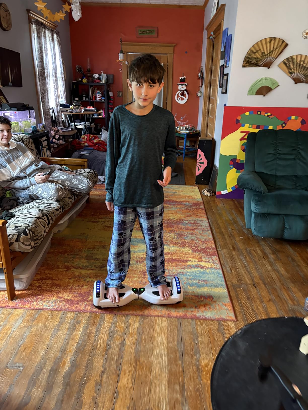 SIMATE Hoverboard, Bluetooth All Terrain Hover Boards with LED Lights and APP Control, Gifts for Kids Adults Girls Boys, for All Ages customer photo 2