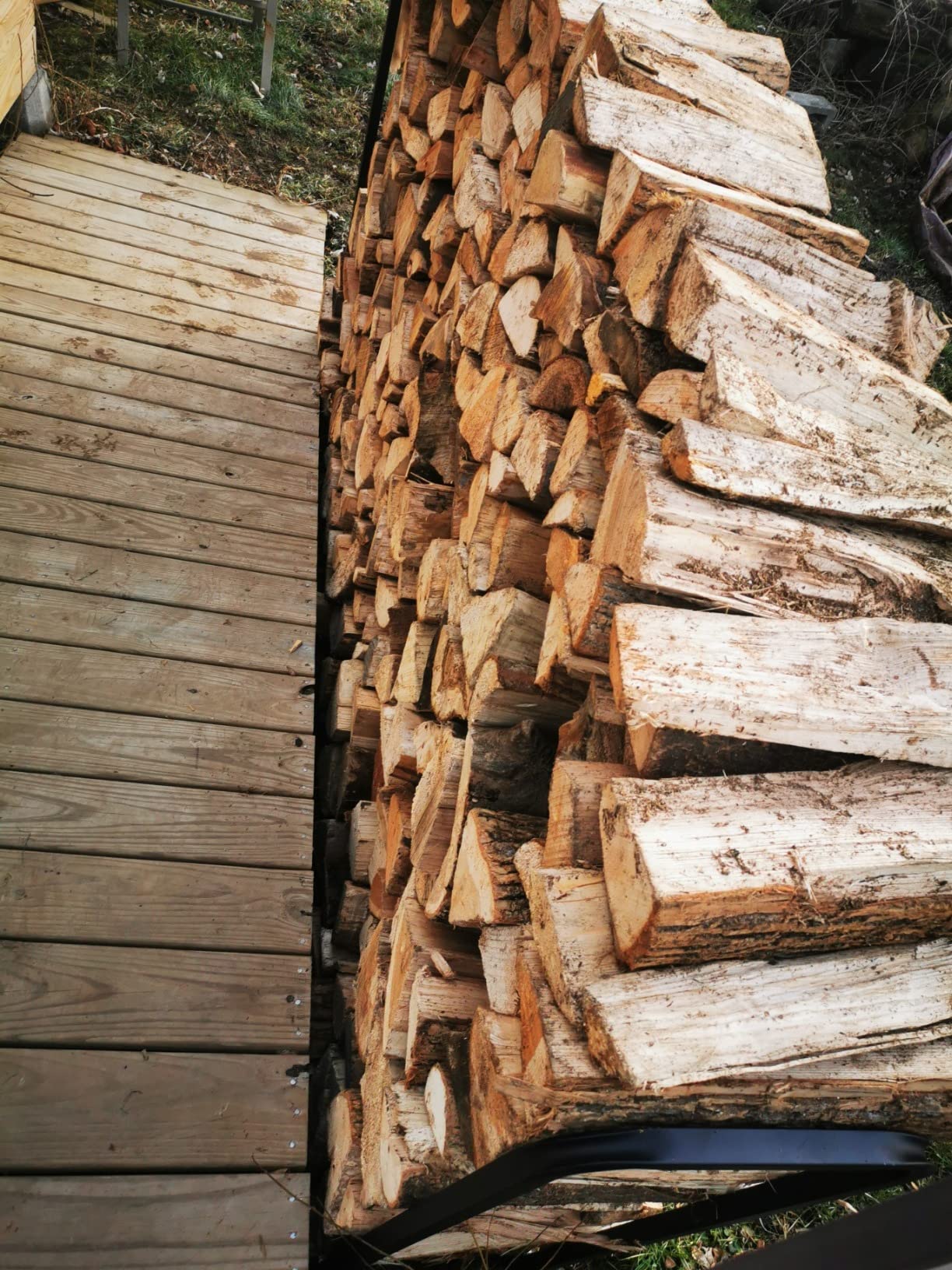 WALMANN 8ft Firewood Rack with Cover, Heavy Duty Firewood Rack With Weather Resistant 600D Oxford Fabric Cover, Indoor/Outdoor Wood Rack for Firewood customer photo 1