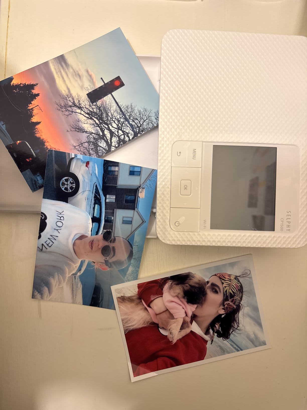 Canon Selphy CP1500 Wireless Compact Photo Printer (Black) | Take It with You, Wi-Fi, USB, and More, Instantly Dry and Marker Ready, Use the Free App for Even More Options customer photo 1