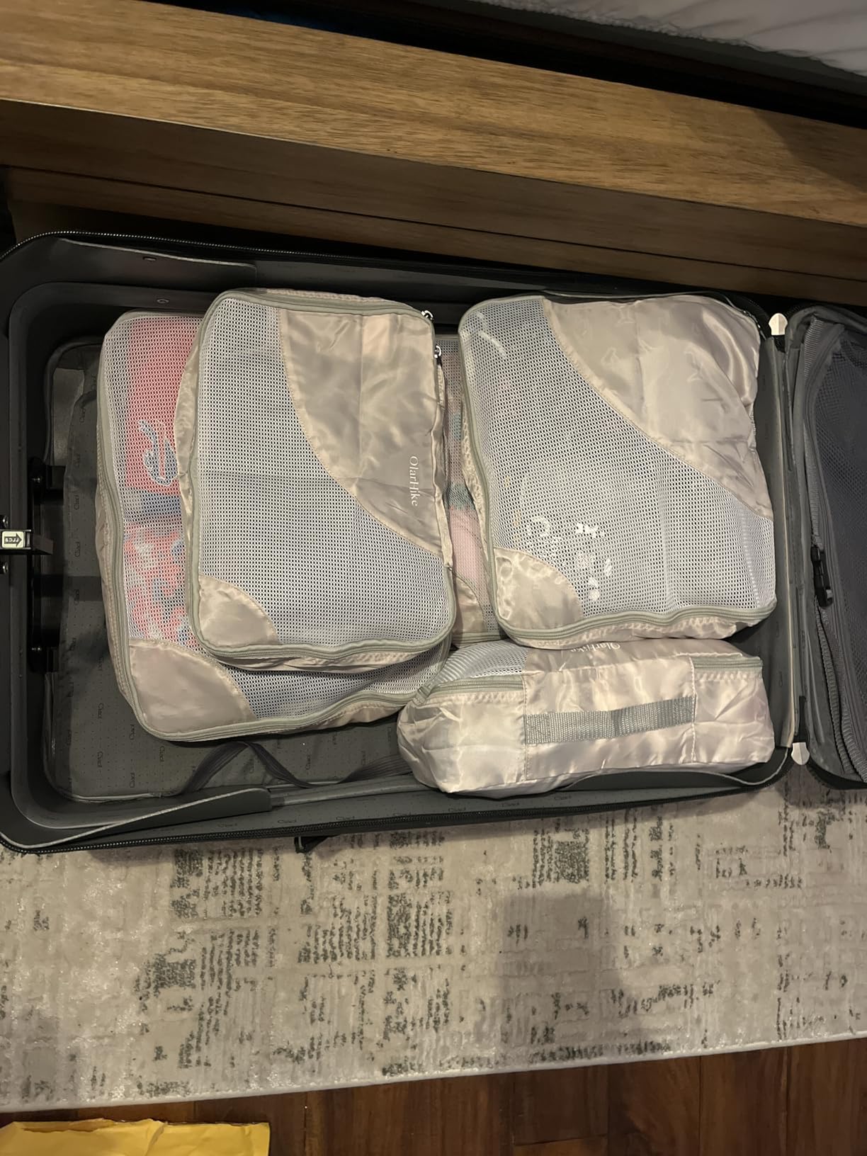 OlarHike 8 Set Packing Cubes for Travel, Gifts for Women Mom, Anti-Tearing Suitcase Organizer for Luggage with Shoe & Hanging Toiletry Bag, Vacation Essentials & Accessories for Cruise Ship customer photo 2
