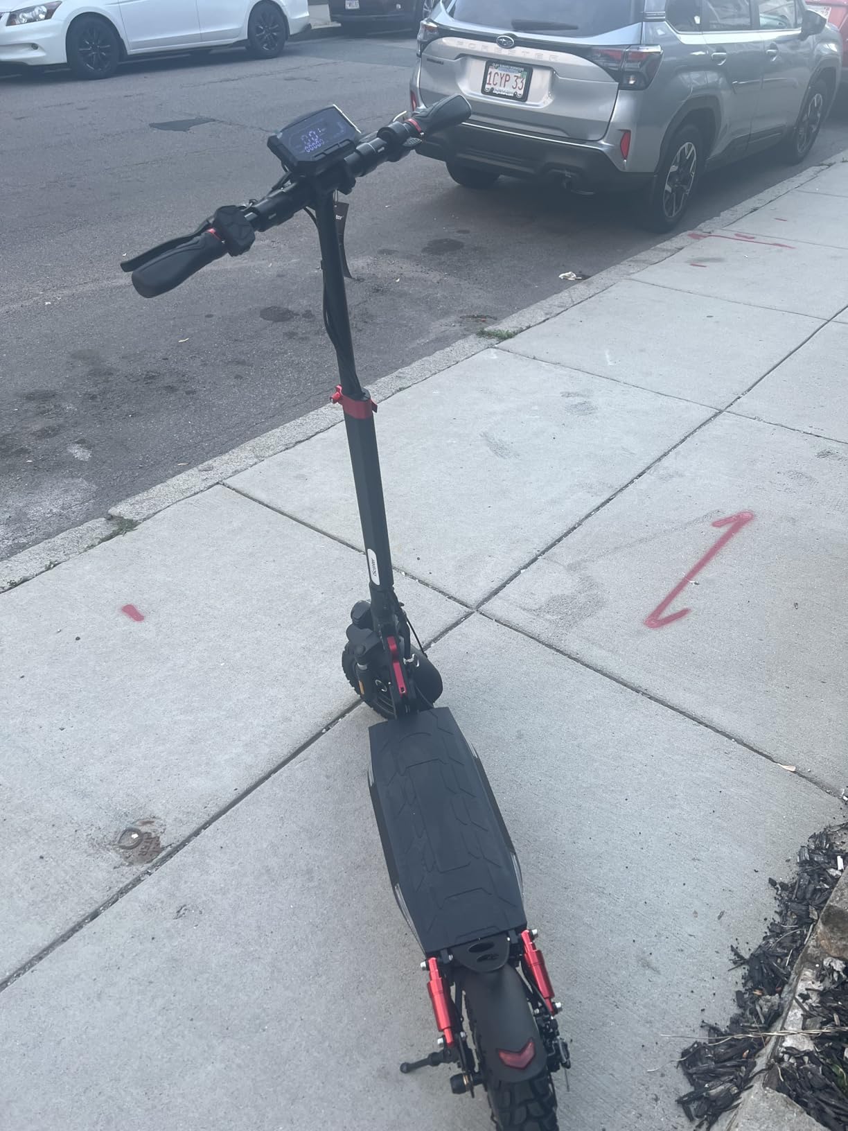 iScooter iX3/iX4 Electric Scooter, Off Road Tires, 800W Motor E-Scooter Up to 25/28 Miles Range, Top Speed 25/28 MPH, Adjustable Handlebar Height, Folding Commuting Electric Scooter for Adults customer photo 2