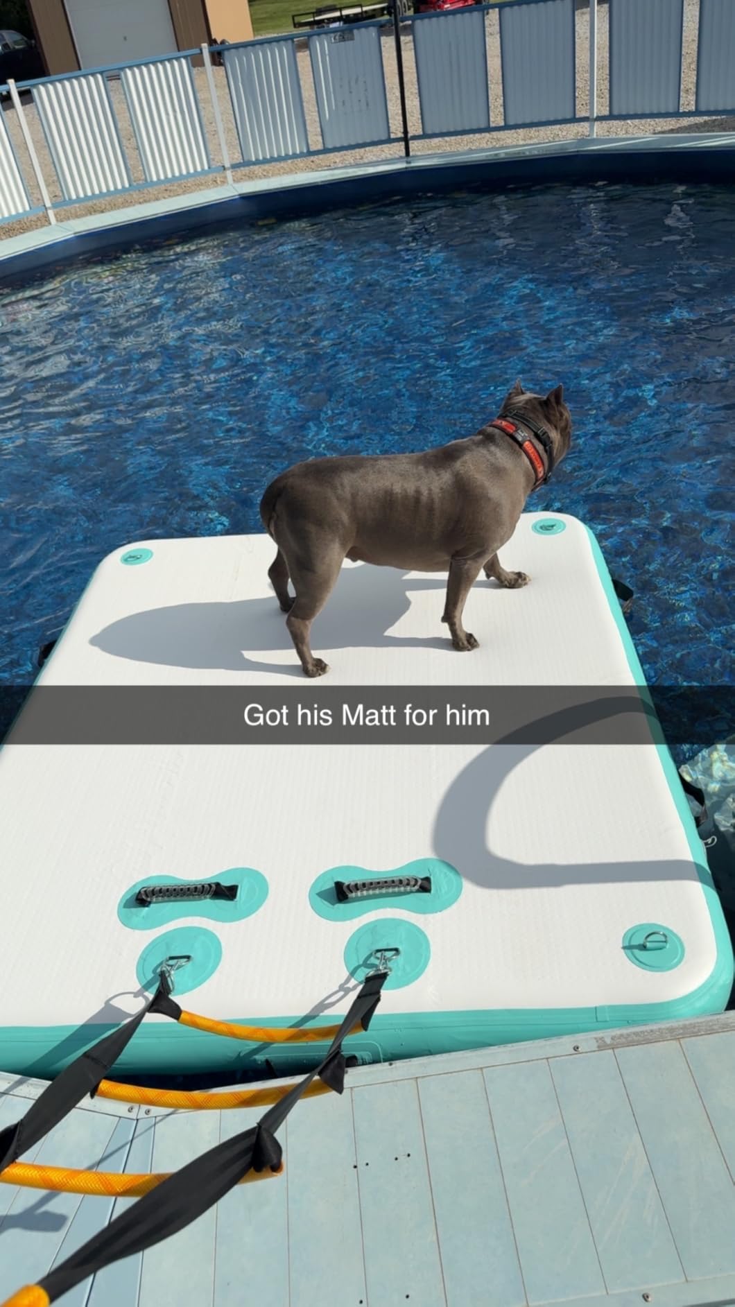 5ft/6ft/8ft/10ft Floating Dock Water Platform, Multi-People Inflatable Floating Mat, Dock Platform for Lake/Boats/Island/Swimming Pool customer photo 2