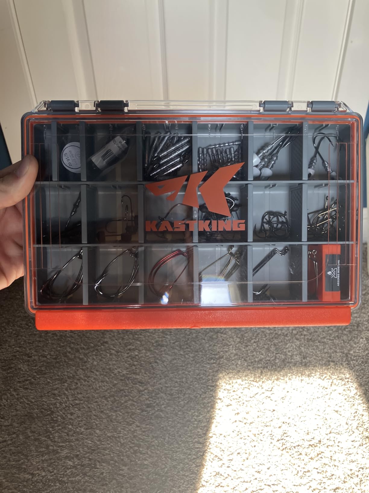 KastKing HyperSeal Waterproof Tackle Box, Waterproof 3600 Tackle Trays, Fishing Tackle Box Organizer with Removable Dividers, Lure Box and Terminal Tackle Storage, 1 Pack customer photo 1