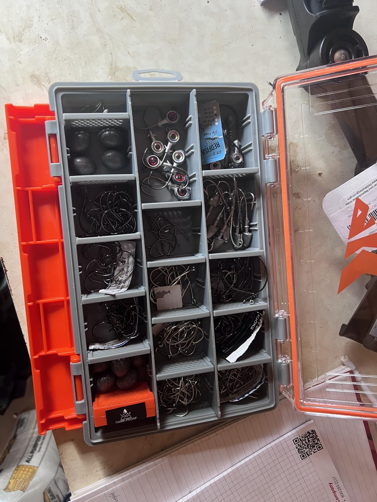 KastKing HyperSeal Waterproof Tackle Box, Waterproof 3600 Tackle Trays, Fishing Tackle Box Organizer with Removable Dividers, Lure Box and Terminal Tackle Storage, 1 Pack customer photo 2