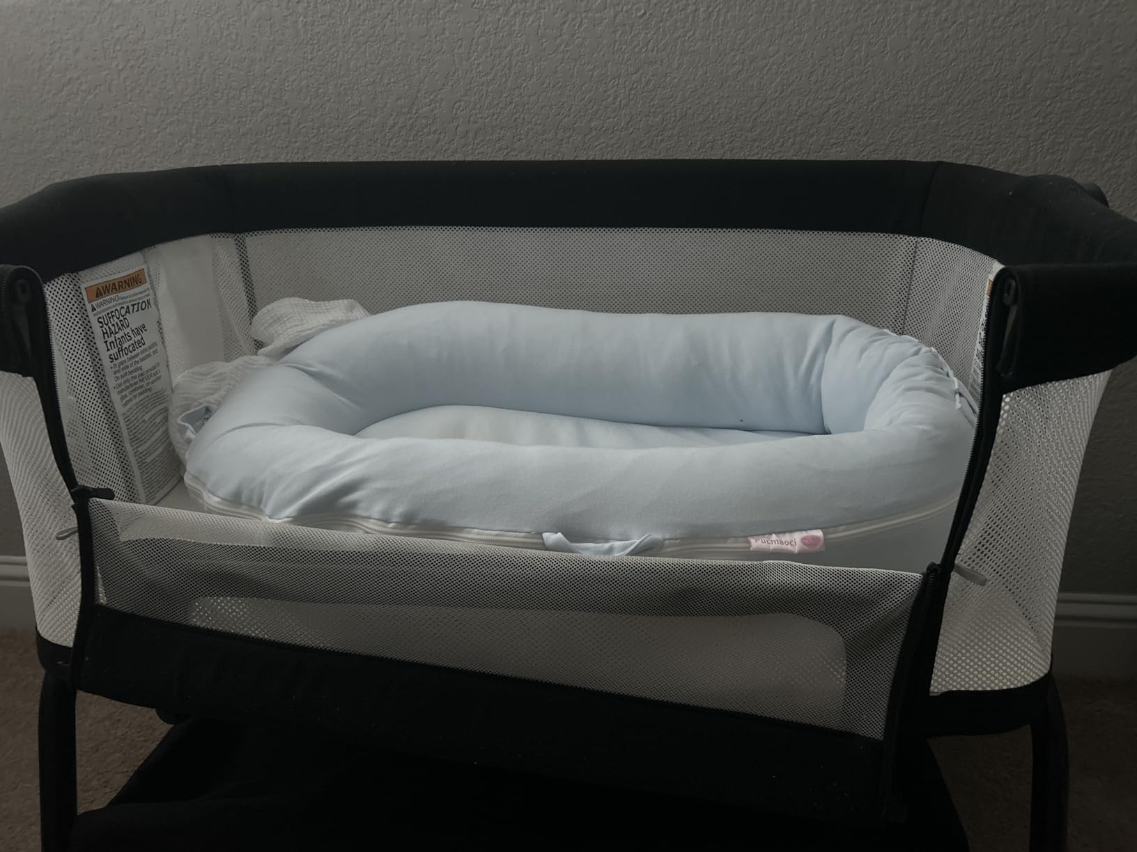 BabyBond Baby Bassinet, 3 in 1 Bassinet Bedside Sleeper with Washable Soft Mattress and Sheet, 6 Height Adjustable Bedside Crib, 4-Sided Mesh Bedside Bassinet for Baby customer photo 1
