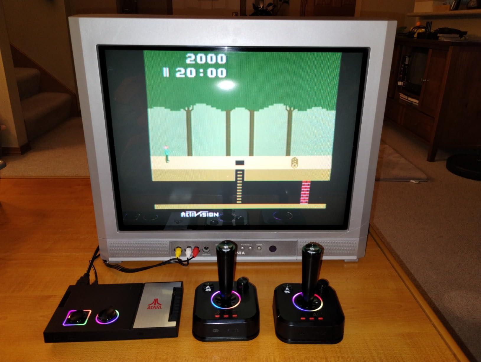 My Arcade Atari Game Station Pro: Retro Video Game Console with 200+ Games, Wireless Joysticks, RGB LED Lights customer photo 2