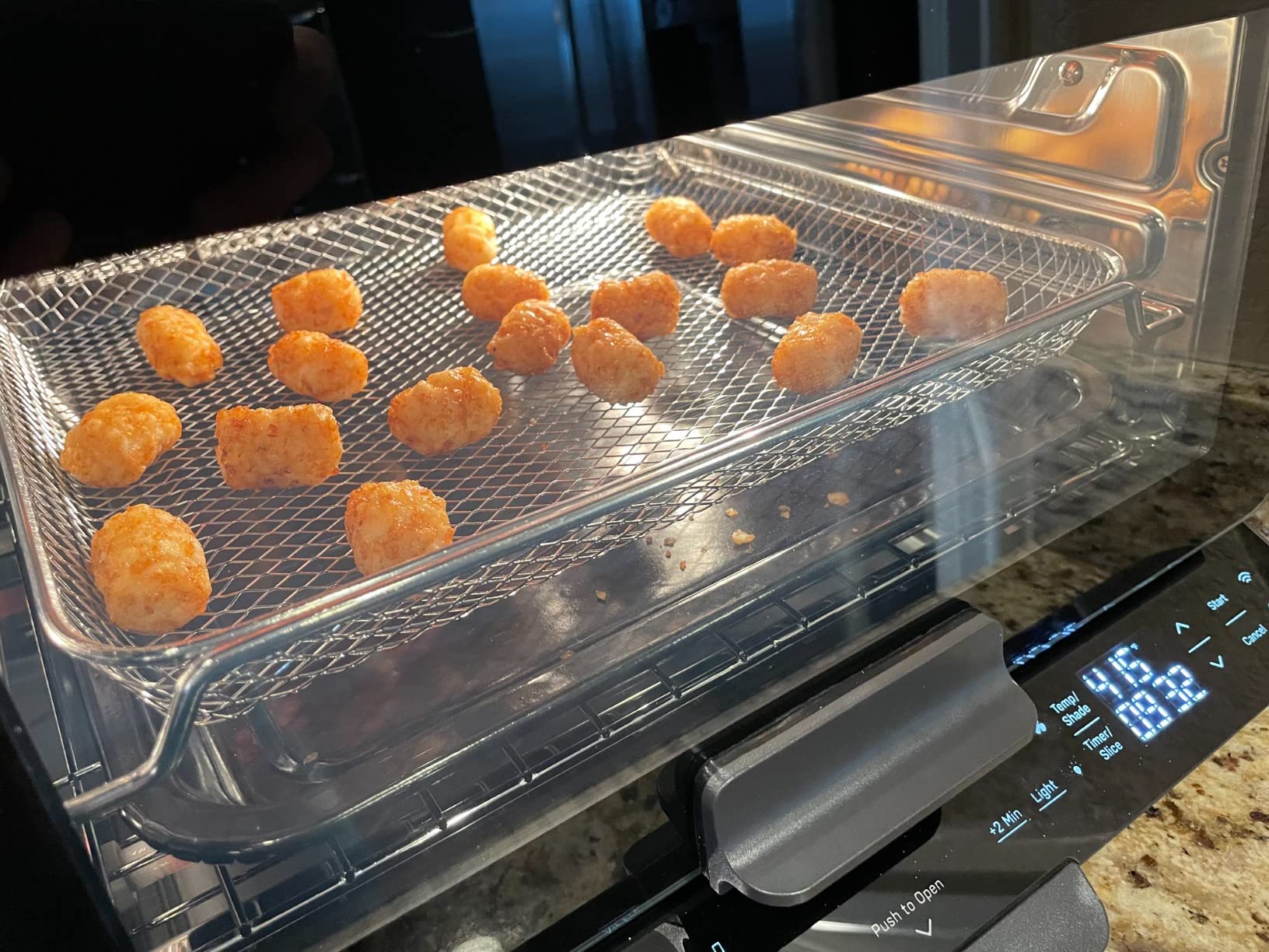 GE Profile Smart Oven with No Preheat, 11-in-1 Countertop Oven including Air Fry, WiFi and Smart Connected, Black customer photo 2
