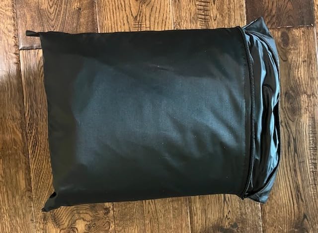 Bitubi 7-8 Ft Steel Round Stock Tank Pool Cover, Upgraded with Wire Rope & Winch Fixed Increase Stability (Black) customer photo 2