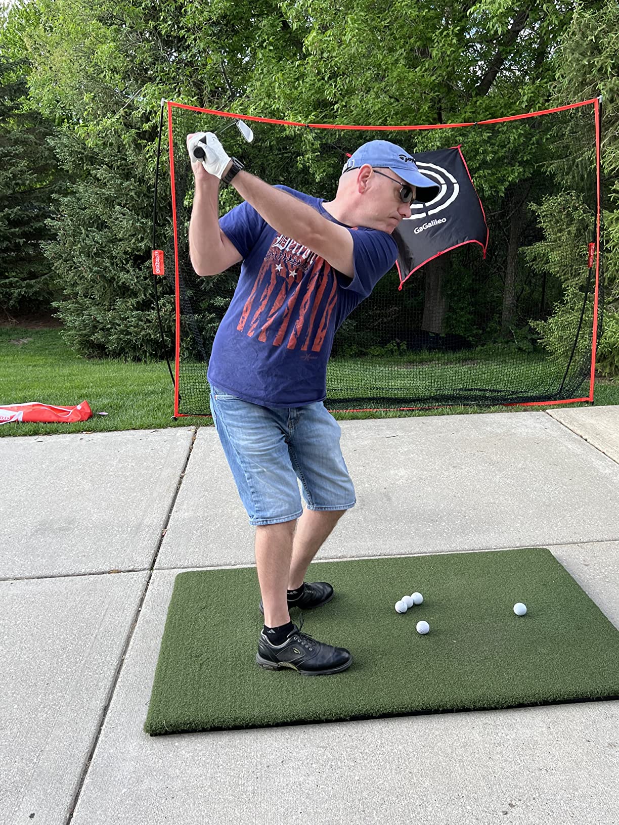 GoSports Golf Practice Hitting Net - 10 x 7 ft - Personal Driving Range for Indoor or Outdoor Use - Designed by Golfers for Golfers customer photo 1