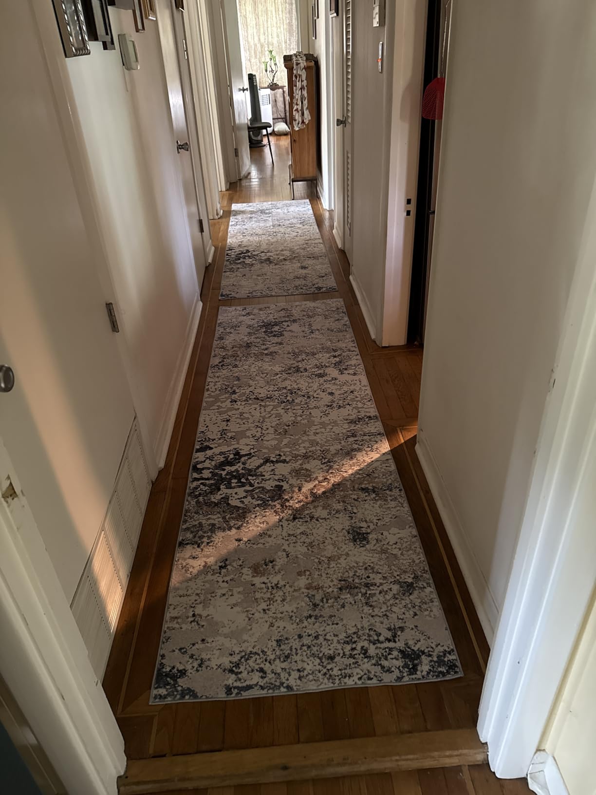DMOYEST Area Rug Living Room Rugs - 9x12 Large Soft Indoor Neutral Modern Abstract Low Pile Washable Rug Carpet for Bedroom Dining Room Farmhouse Home Office - Grey customer photo 1