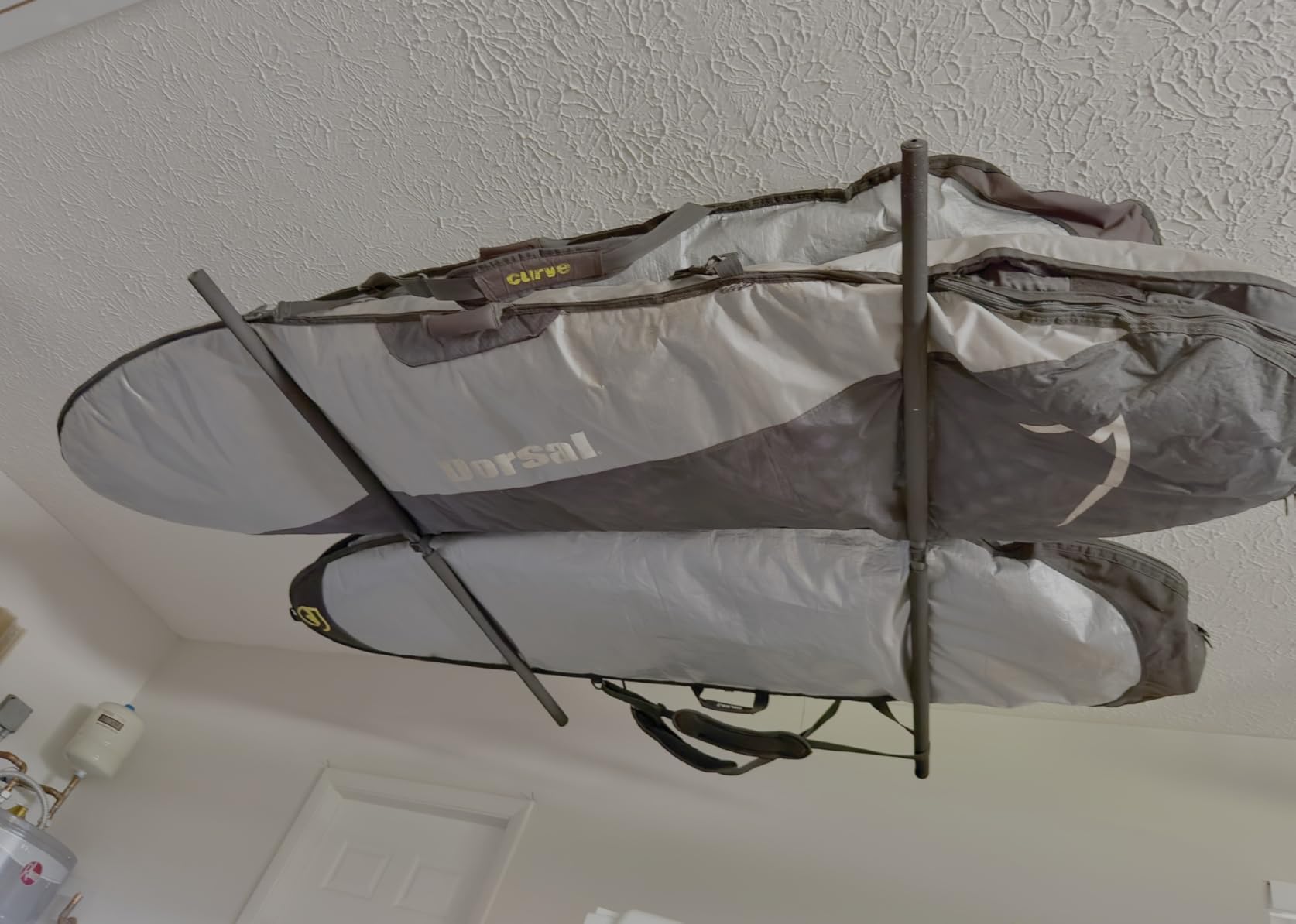 GoSports Kayak Rack for Garage Ceiling Mount - Adjustable Storage Hangers for 2 Kayaks, SUPs, or Surfboards customer photo 2