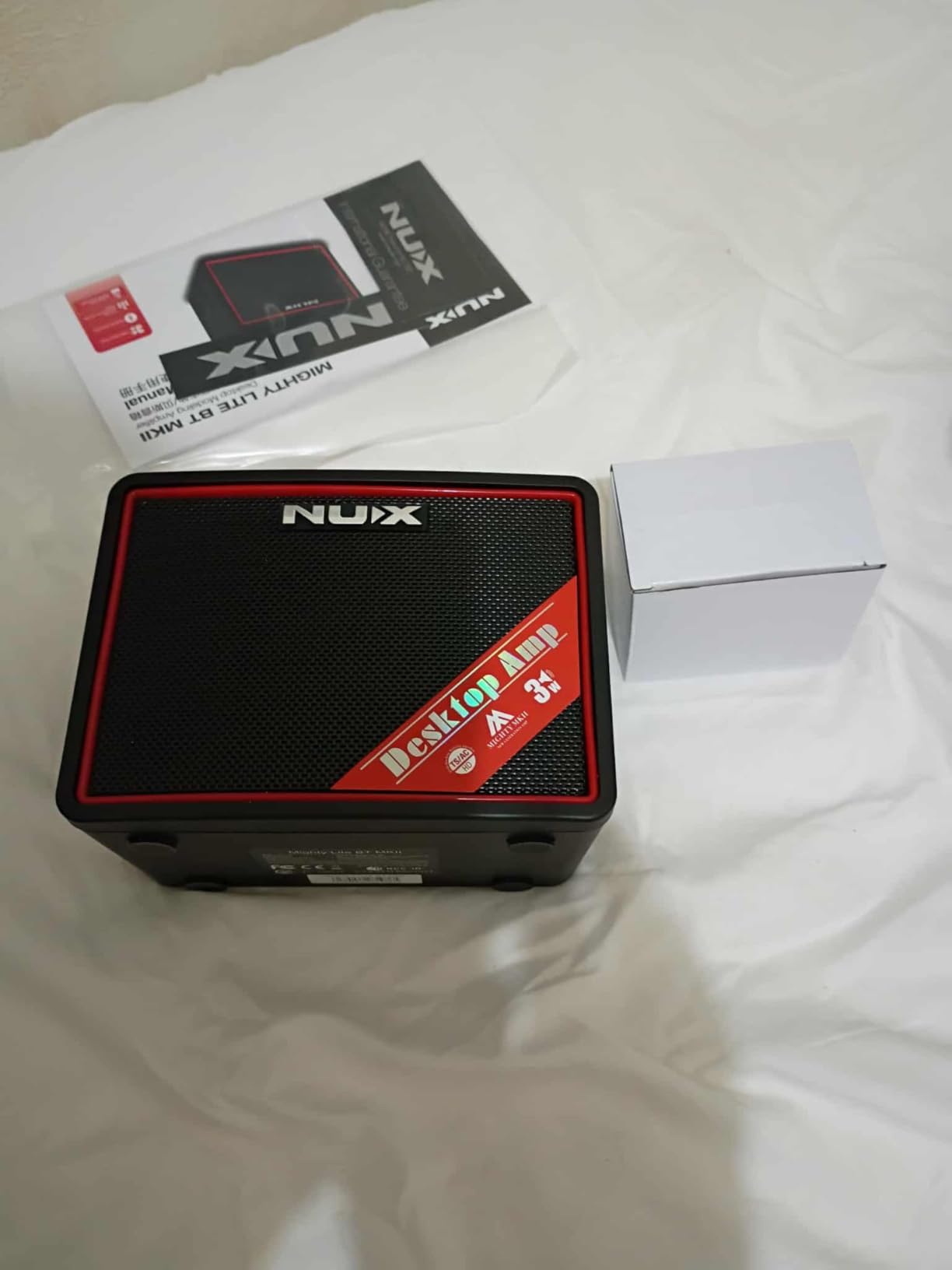 NUX Mighty Lite BT MKII Guitar Amp, 3W Electric Guitar/Bass Amplifier with Clean/Overdrive/Distortion Channel, 7 Presets, 512 Samples IR, Built in Drum Machine customer photo 2