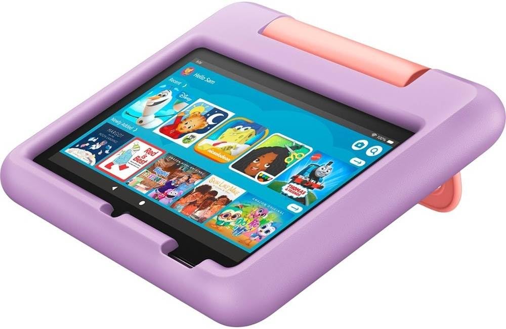 Amazon Fire 7 Kids tablet (newest model) ages 3-7, includes ad-free and exclusive content, easy parental controls, 10-hr battery, 16 GB, Blue customer photo 1
