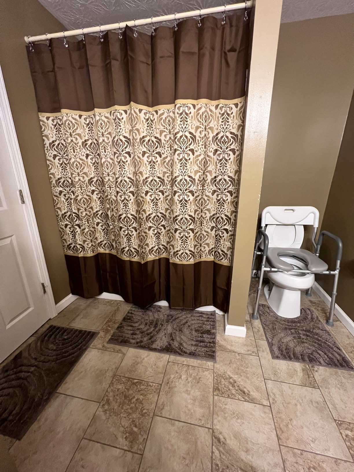 PELEGON Raised Toilet Seat with Handles (400lb) - Adjustable Height & Width Toilet Chair with Arms, Toilet Riser with Handles, Toilet Chair Over Toilet, Handicap Toilet Seat for Elderly (Grey) customer photo 1