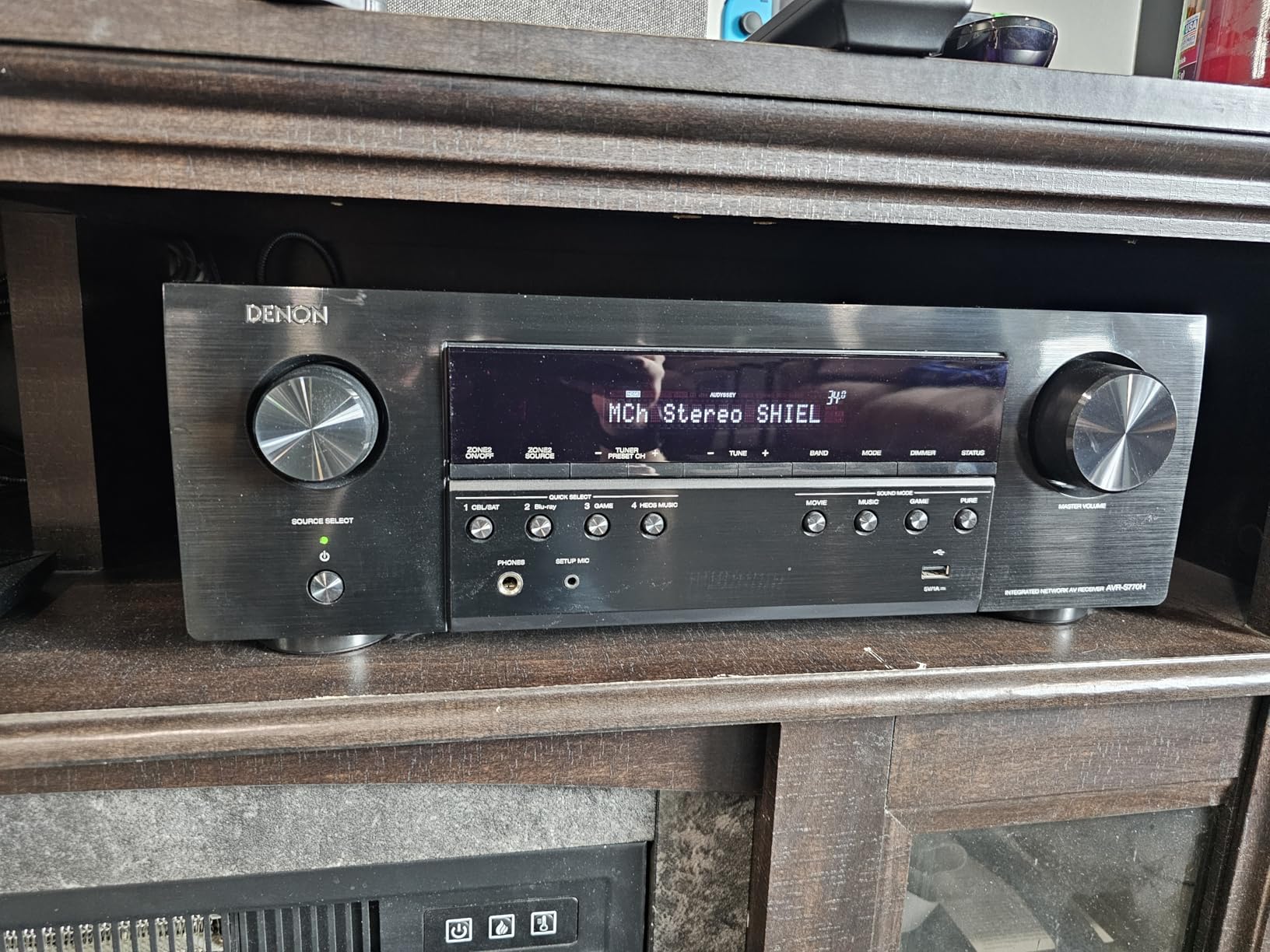 Denon AVR-S770H 7.2 Ch Home Theater Receiver - 8K UHD HDMI Receiver (75W X 7) with HEOS, Dolby Atmos, DTS:X customer photo 1