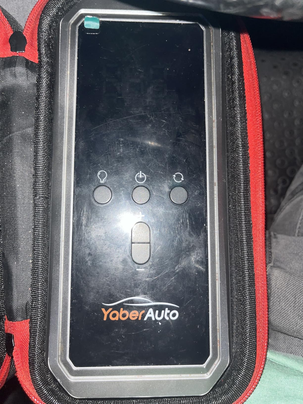YaberAuto 9-in-1 Jump Starter with Air Compressor 6000A 150PSI Portable Car Battery Jump Starter (All Gas/10L Diesel), 12V Jump Box Car Battery Jumper Starter Portable with Jumper Cables, 160W DC Out customer photo 1