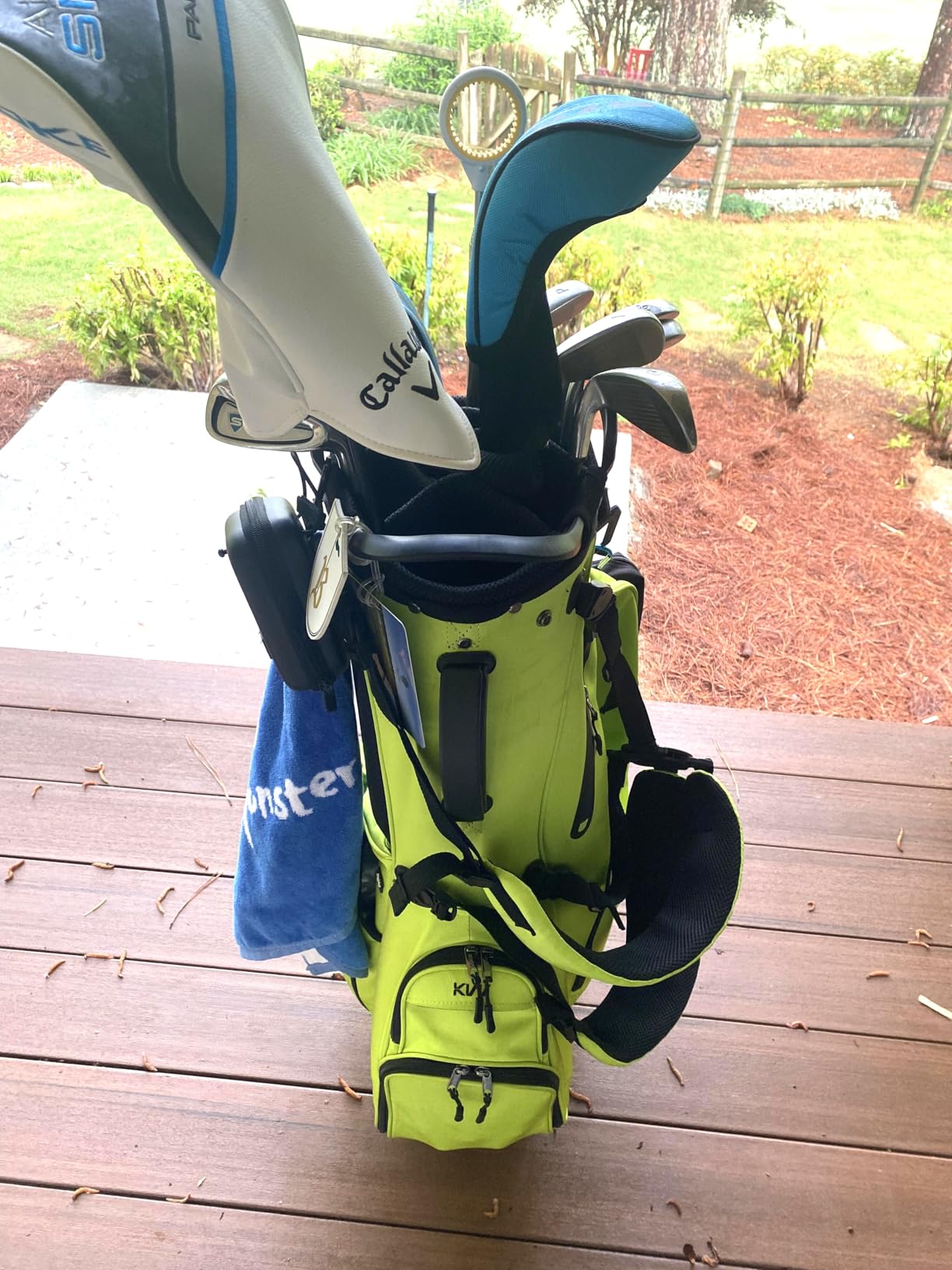 KVV Lightweight Golf Stand Bag with 7 Way Full-Length Dividers, 5 Zippered Pockets, Automatically Adjustable Dual Straps customer photo 2