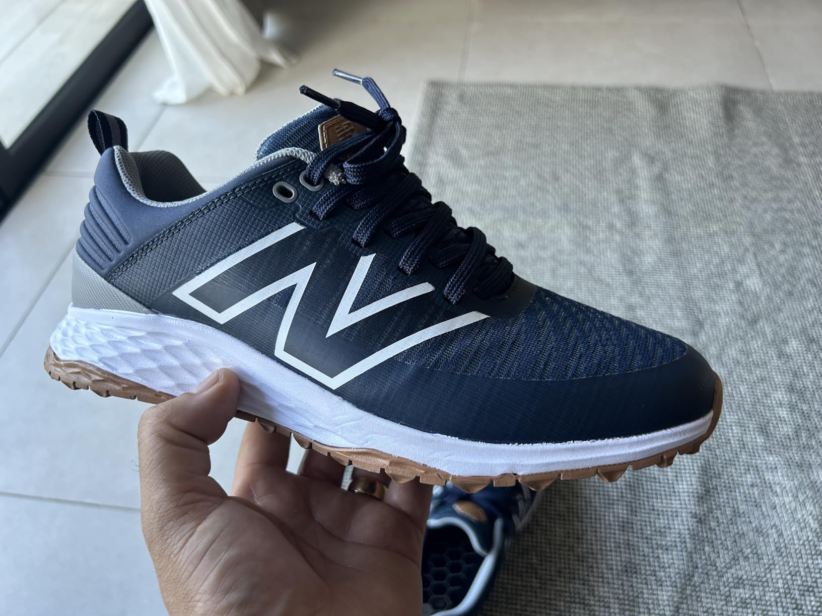 New Balance Men's Fresh Foam Contend V2 Golf Shoes customer photo 2