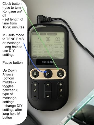 4 in 1 - D.I.Y & Tens Unit & EMS & Massage Muscle Stimulator, Dual Channel TENS Units Therapy Machine for Pain Relief, FDA Cleared Rechargeable Electronic Pulse Massager, with 12pcs Electrode Pads customer photo 1