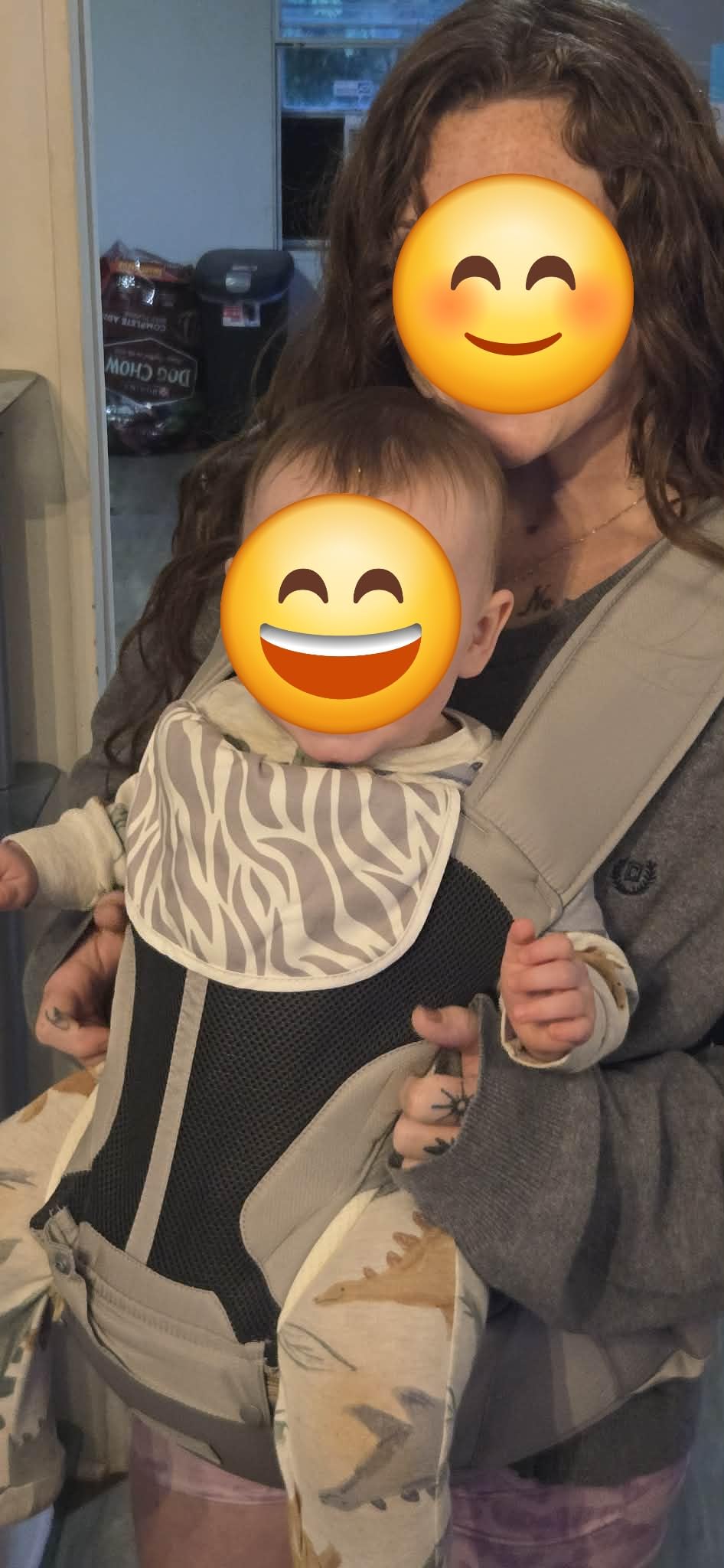 Baby Carrier, MOMTORY Safety-Certified 6-in-1 Baby Carrier with Hip Seat, Plus Size Friendly, Detachable Baby Holder Carrier Newborn to Toddler, Soft Ergonomic Toddler Support Carrier for 7-50lbs customer photo 1
