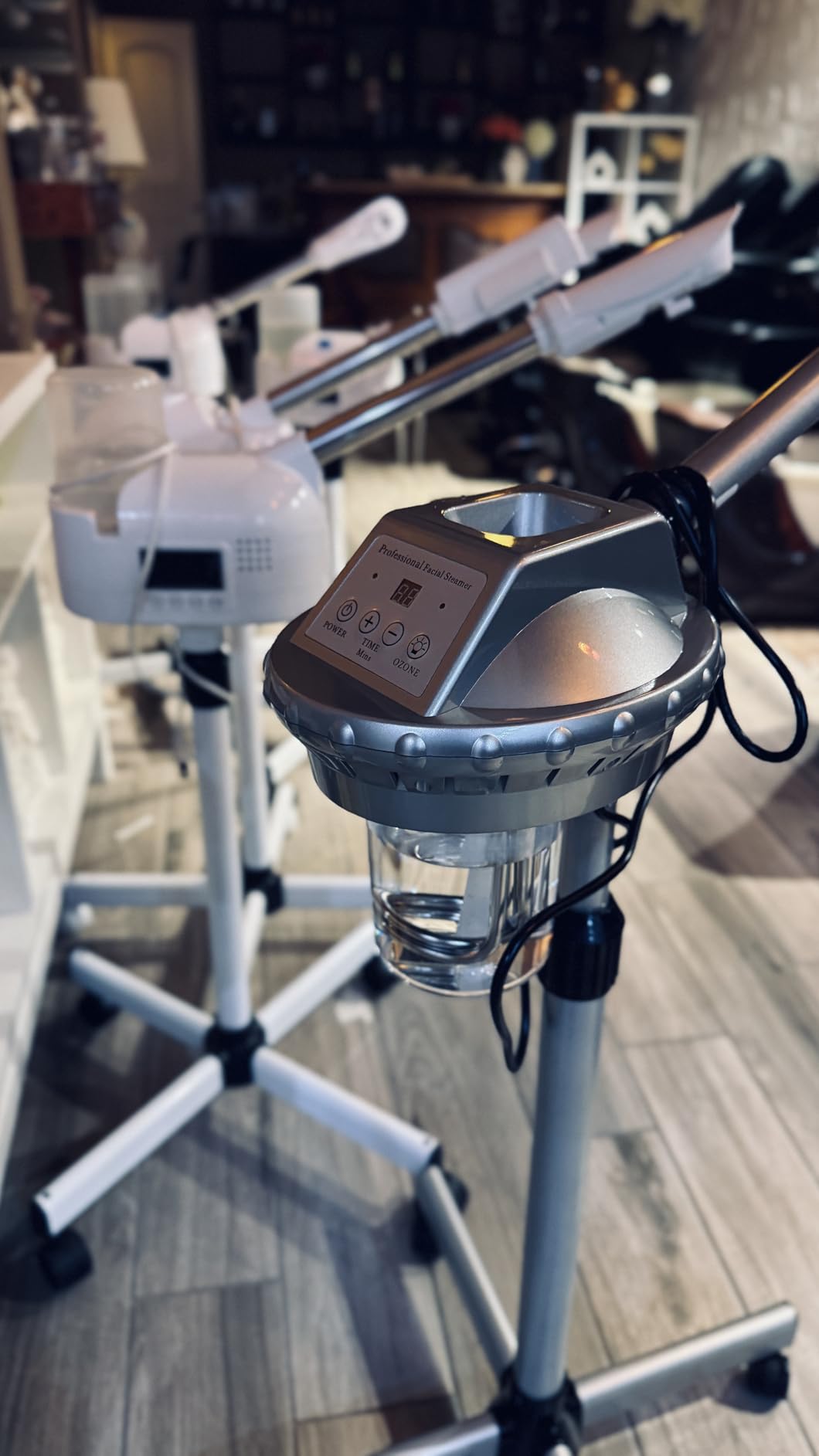 Professional Facial Steamer for Deep Hydration, 2in1 Ozone Face Steamer with 5X Magnifying Lamp, Suitable for Home Use or Beauty Spa Deep Cleansing and Hydration customer photo 2