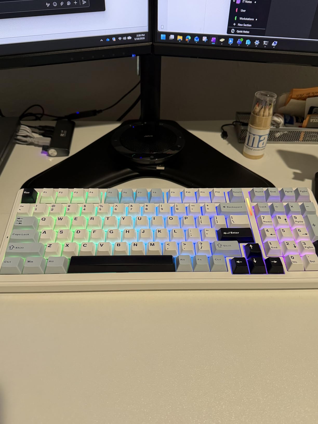 AULA F99 Wireless Mechanical Keyboard, Tri-Mode BT5.0/2.4GHz/USB-C Hot Swappable Custom Keyboard, Pre-lubed Linear Switches, RGB Backlit Computer Gaming Keyboards customer photo 2