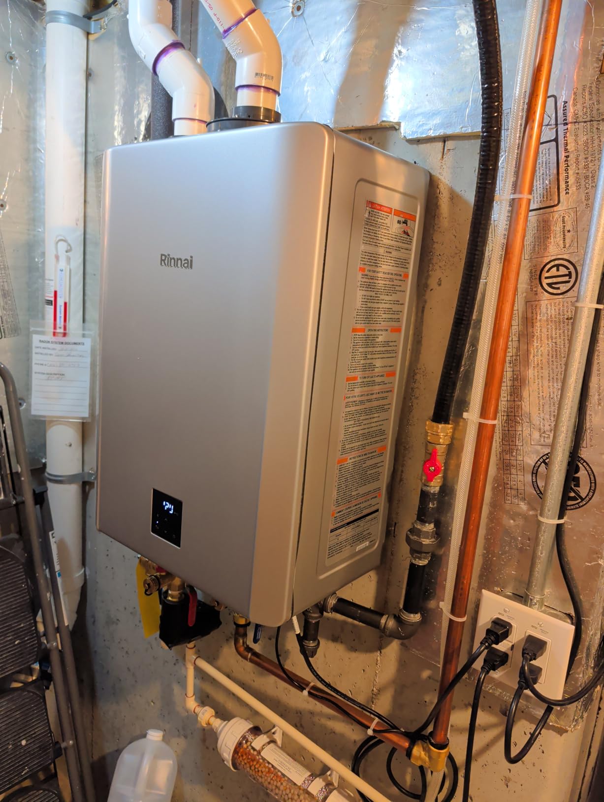 NEW Rinnai RX199iN Condensing Smart Sense Natural Gas or Propane Tankless Water Heater, Indoor or Outdoor Water Heater, Up to 11.1 GPM, 199,000 BTU customer photo 1