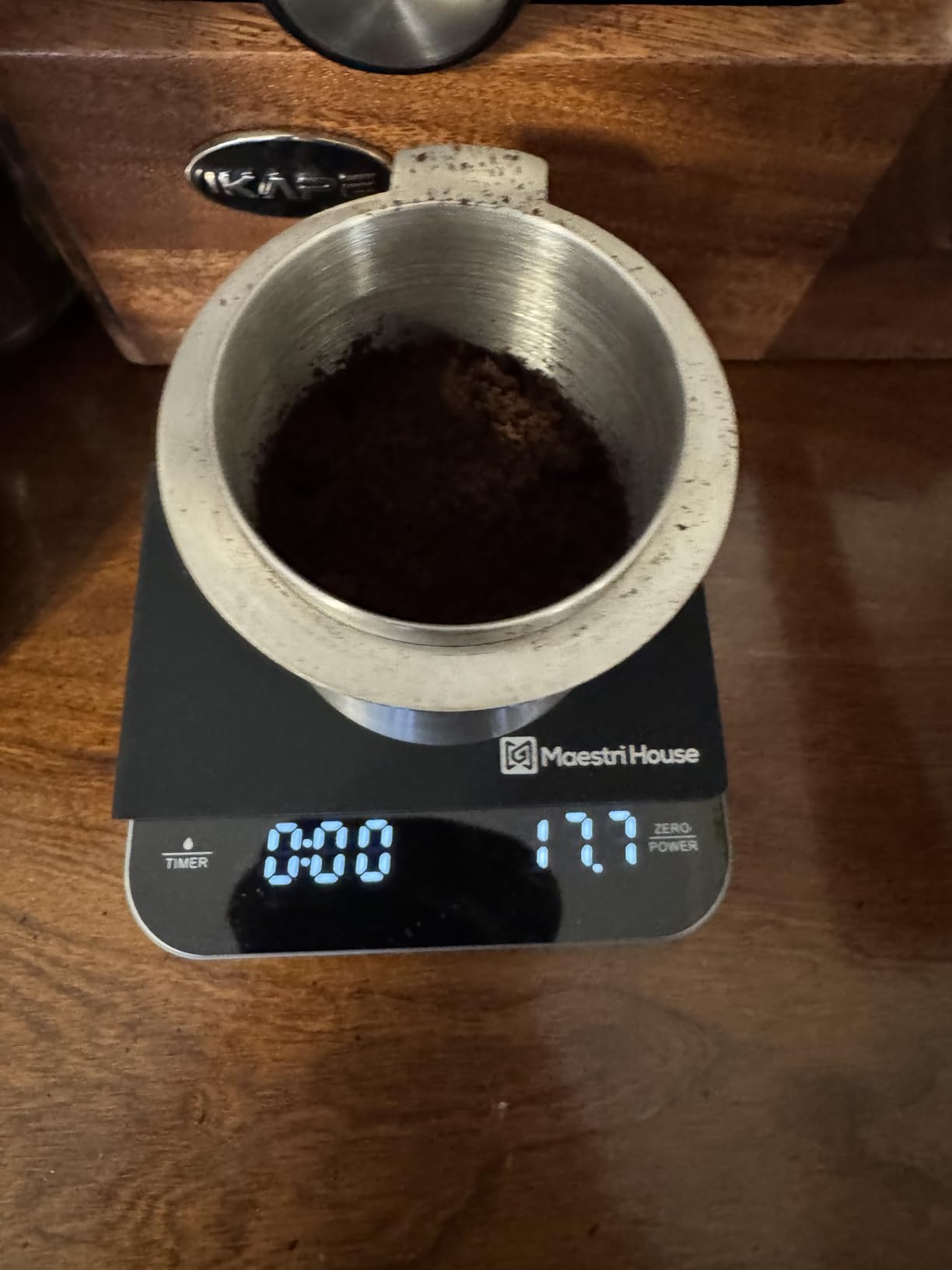 Maestri House S2 Espresso Coffee Scale with Timer, USB-C Rechargeable 2kg/0.1g Precision Shot Scale, Digital Scale for Espresso Brewing(Black & Silver) customer photo 2