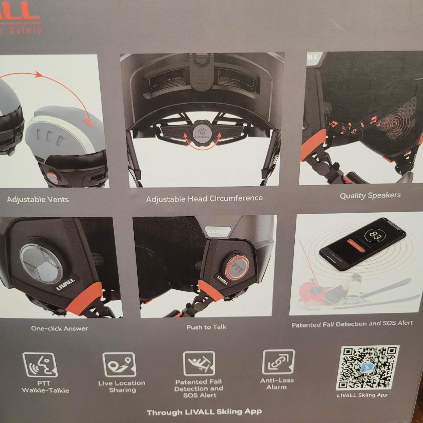 LIVALL RS1 Smart Bluetooth Ski Helmet with Built in Speakers & Microphone, Patented Fall Detection & SOS Alert customer photo 2